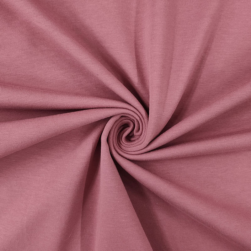 Tessuto Organico Jersey Tinta Unita  Rosa