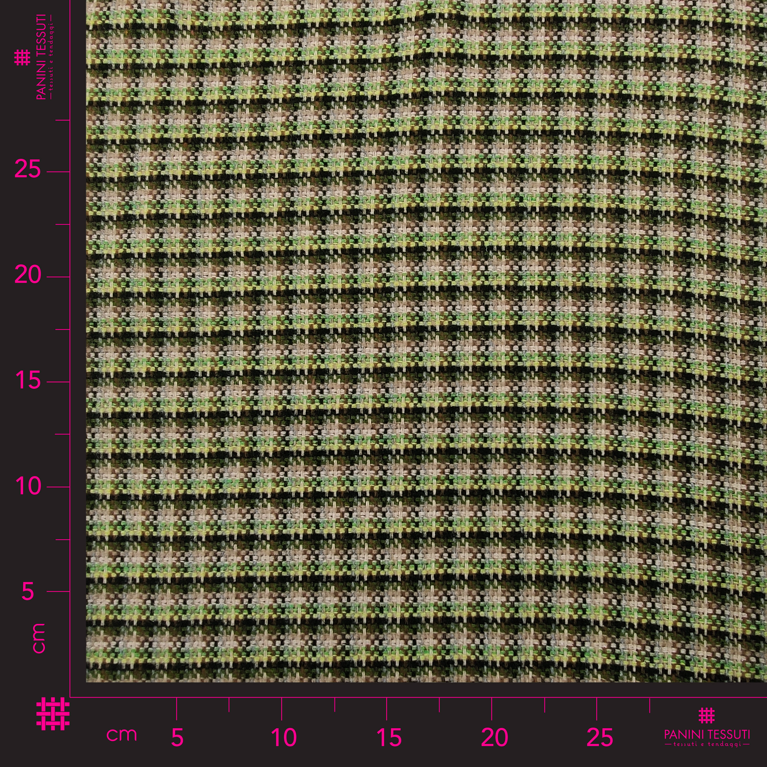 Scampolo Tartan Verde e Giallo