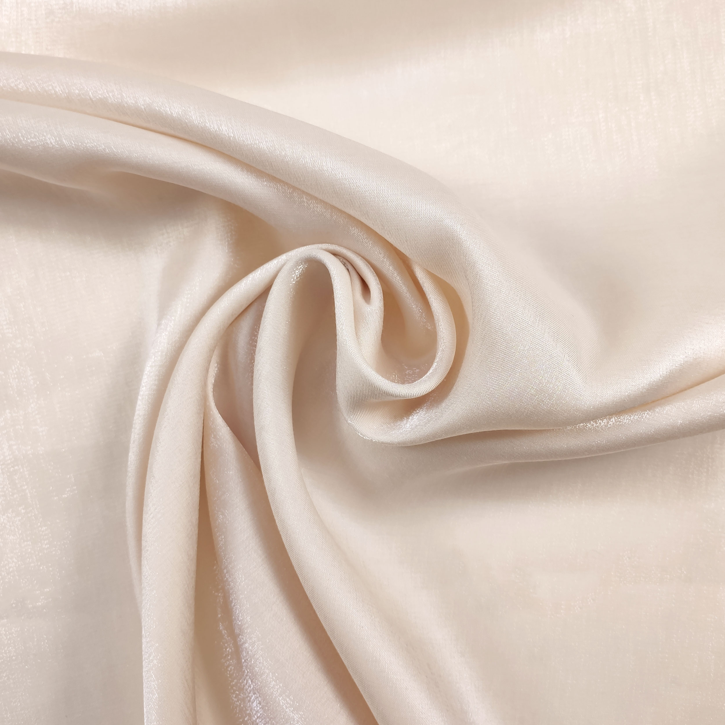 Raso Spalmato Lurex Sposa Panna