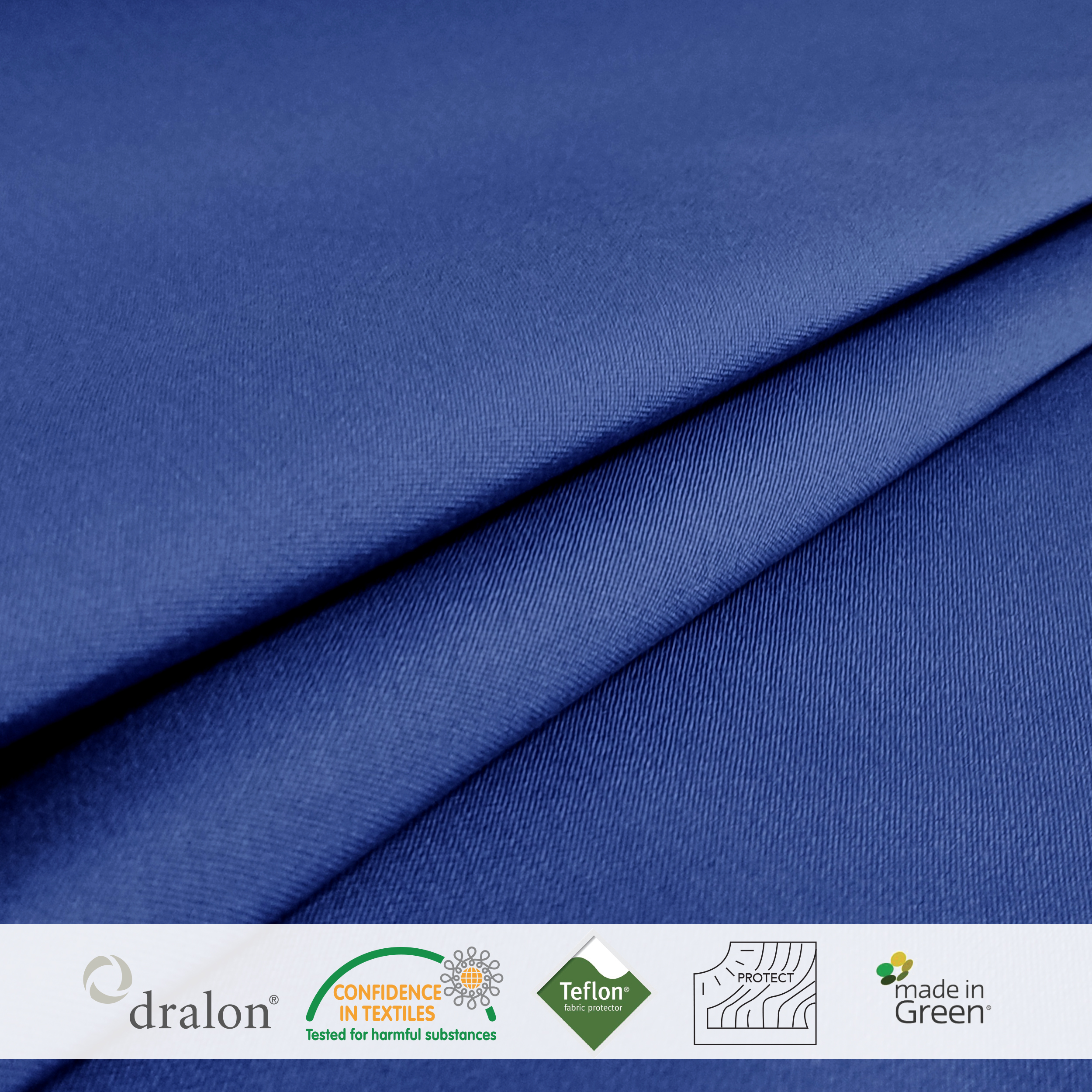 Tessuto da Esterno in Tinta Unita H 160 cm Blu Jeans Scuro Image