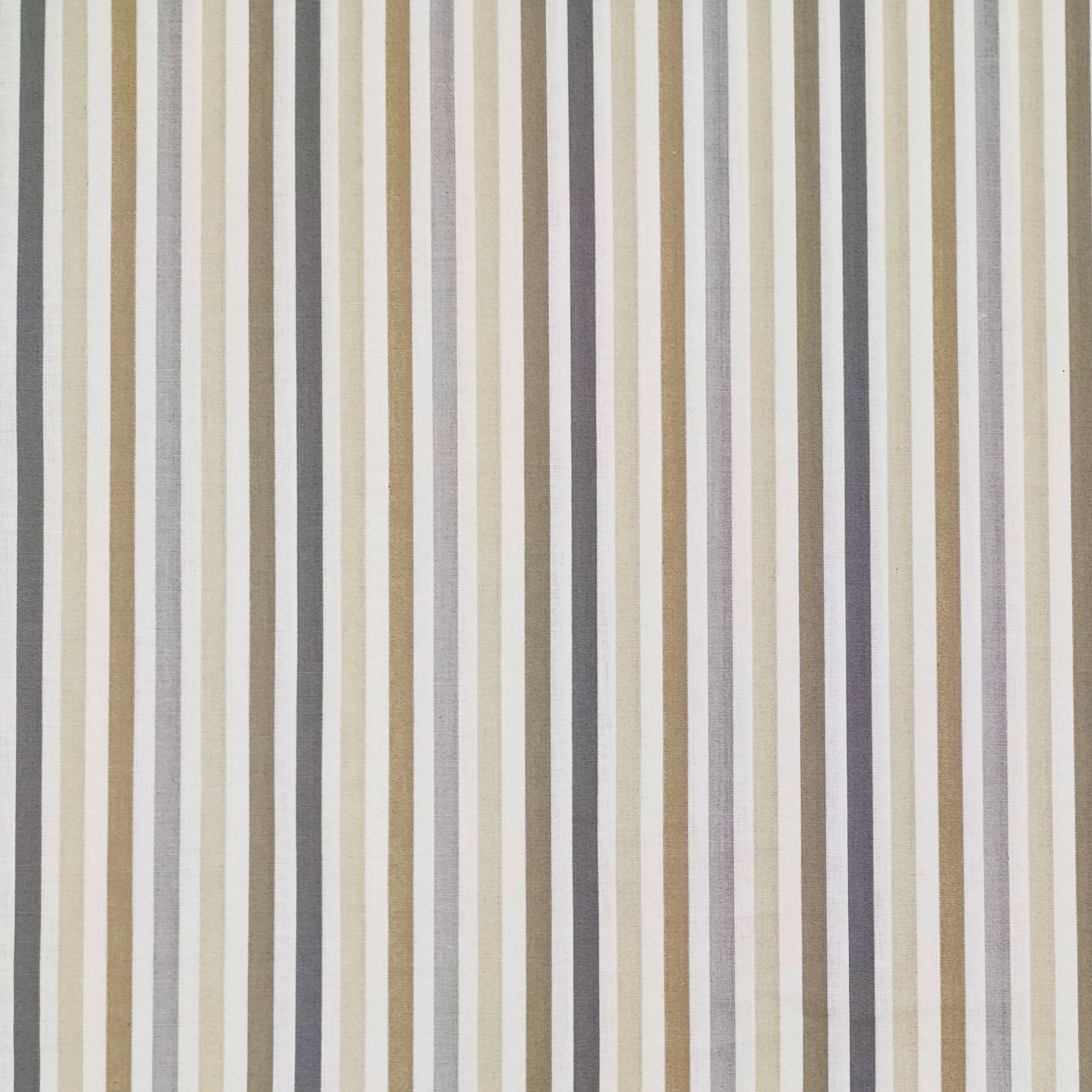 Tessuto di Cotone Righe Toni del Beige