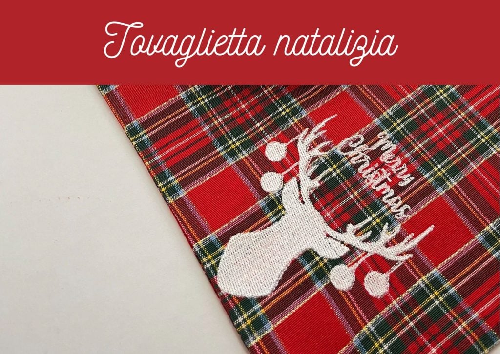 Tovaglietta Natalizia | Come Ricamarla a Macchina
