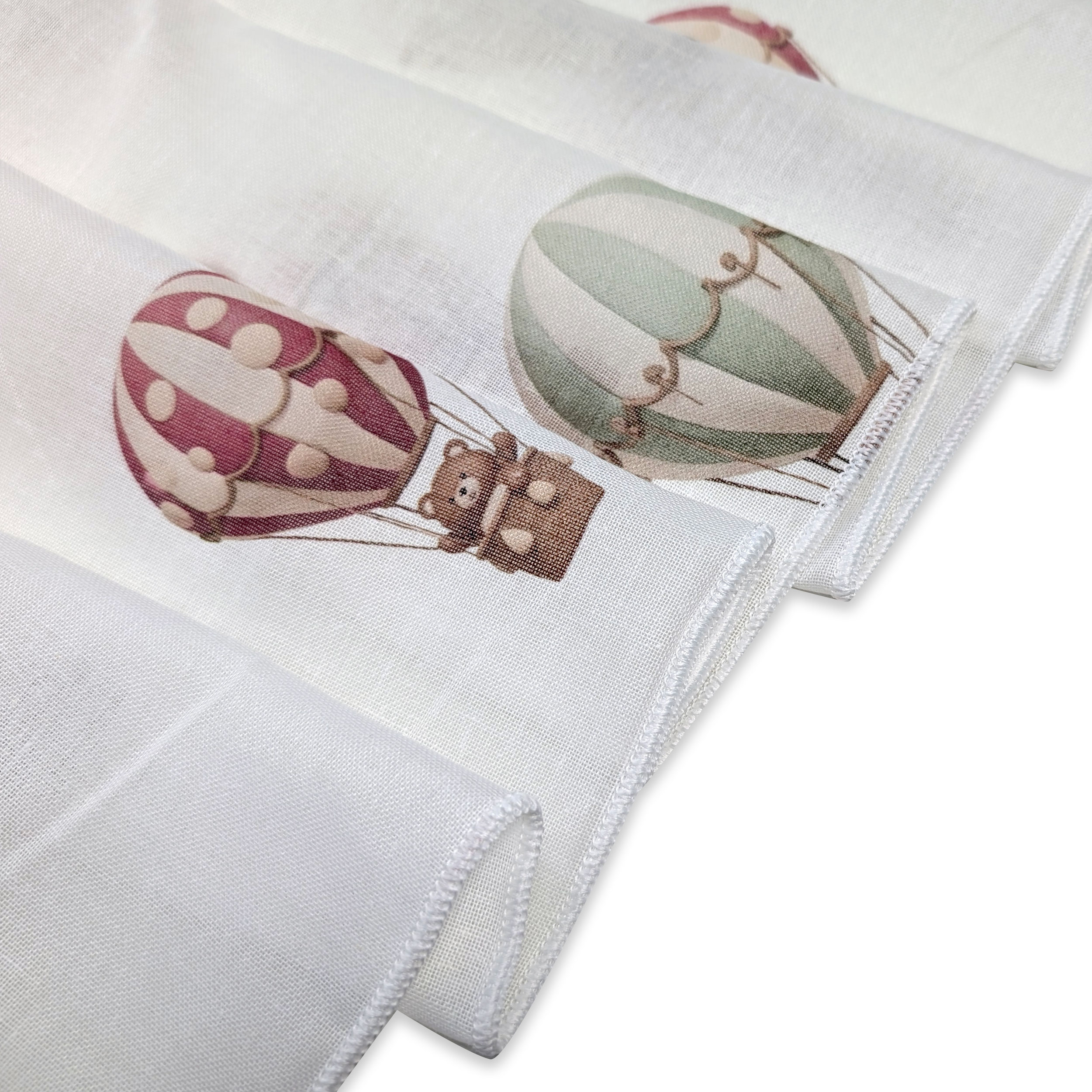 Tessuto Tenda Mongolfiere e Orsetti Image