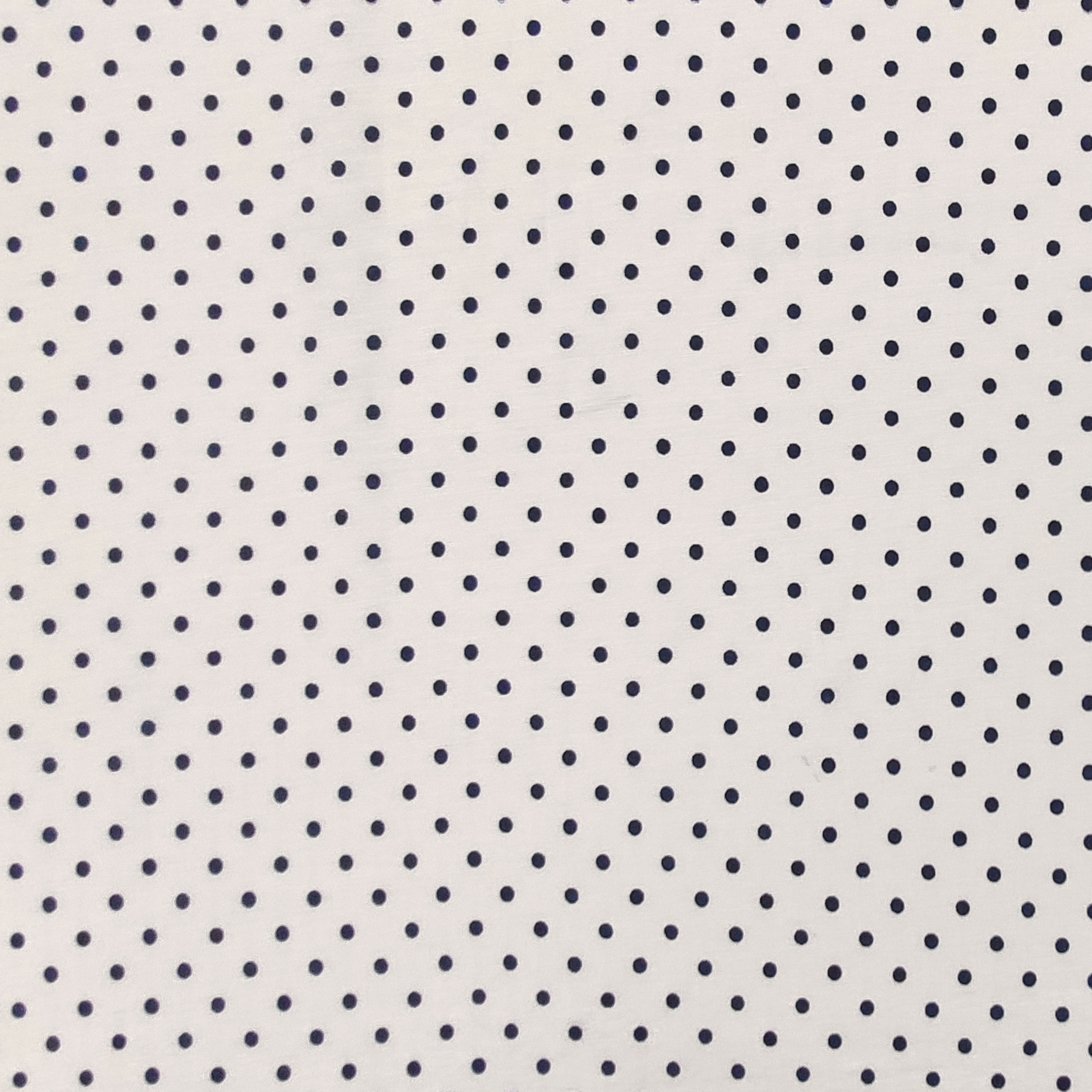 Tessuto Viscosa Pois Blu Sfondo Bianco