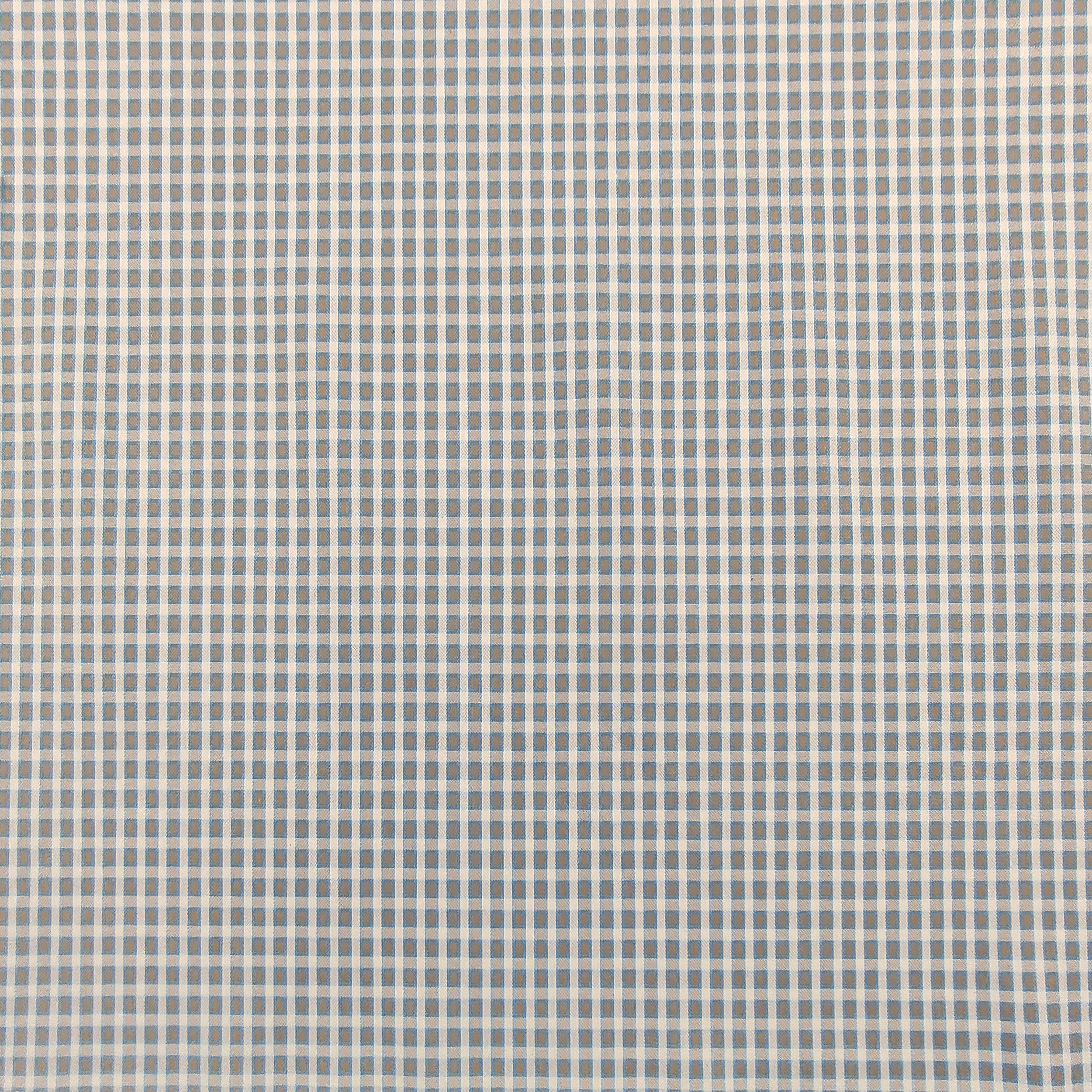 Tessuto Elasticizzato Quadretto Azzurro