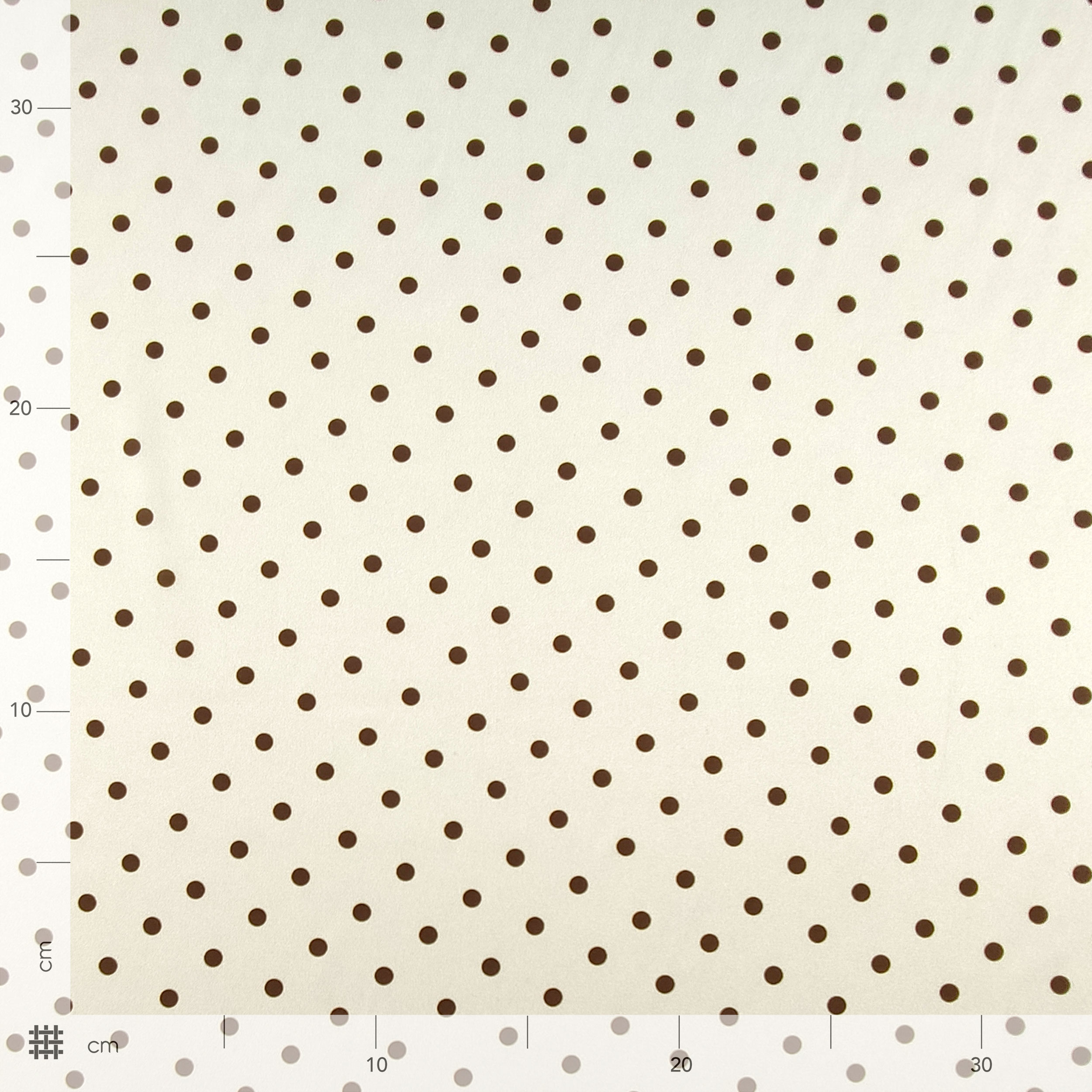 Rasetto Elasticizzato Setato Alta Moda Pois Sfondo Panna
