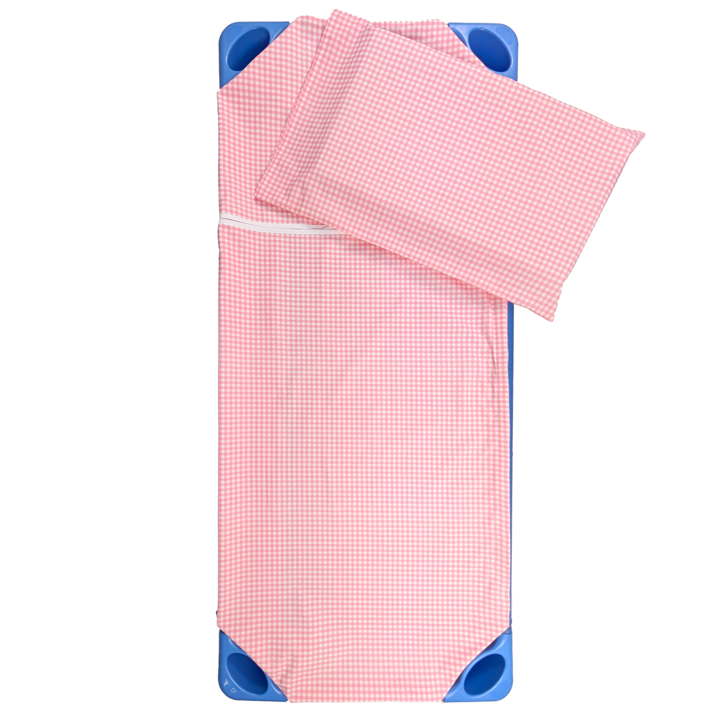 Sacco Nanna Estivo Sagomato per Brandine Quadretti Rosa Image