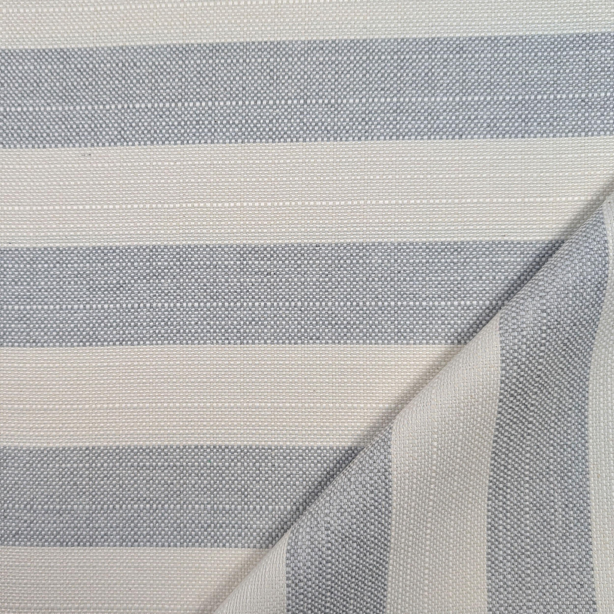 Tessuto Jacquard a Righe Grigie Image