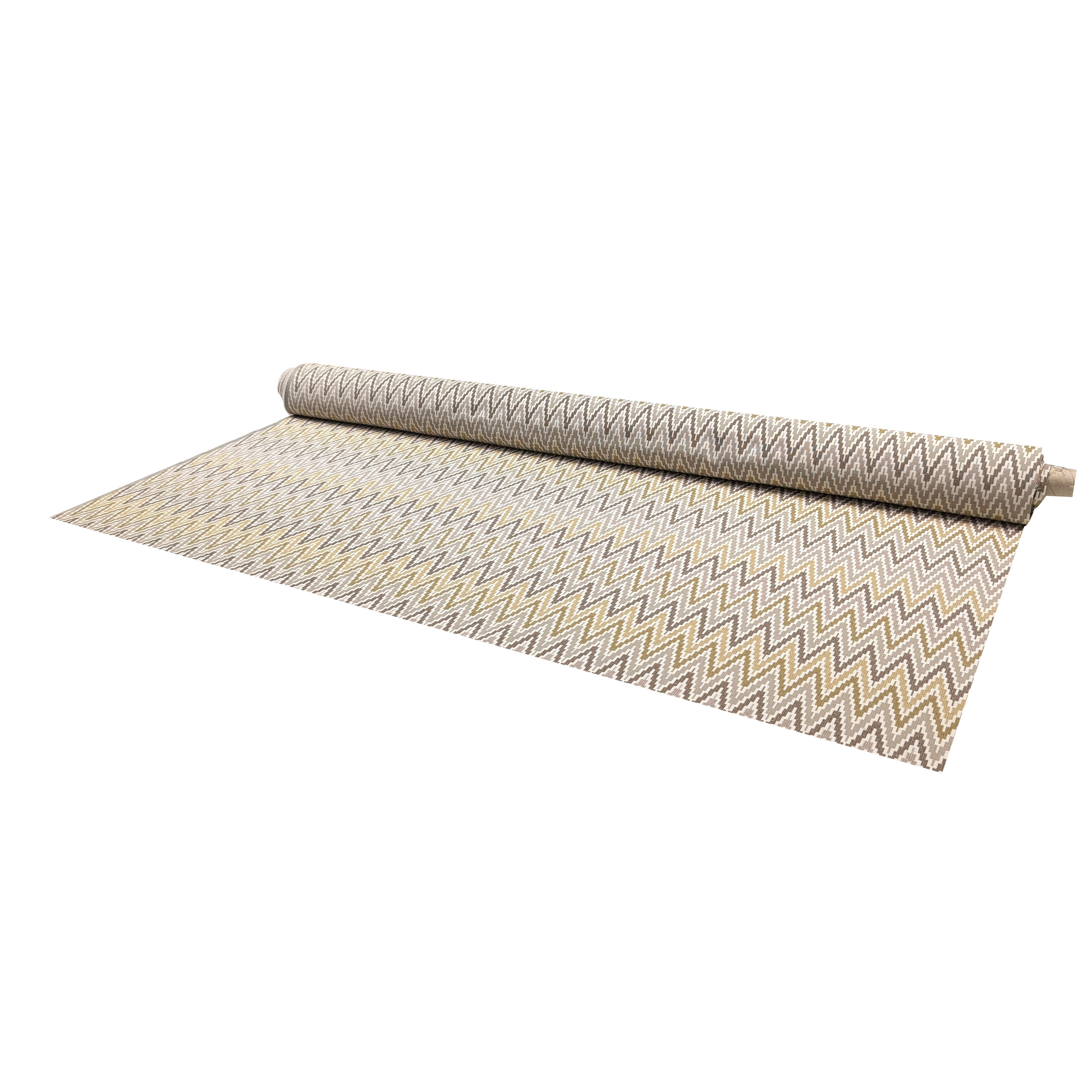 Jacquard Zig Zag Astratto Toni Marroni Image