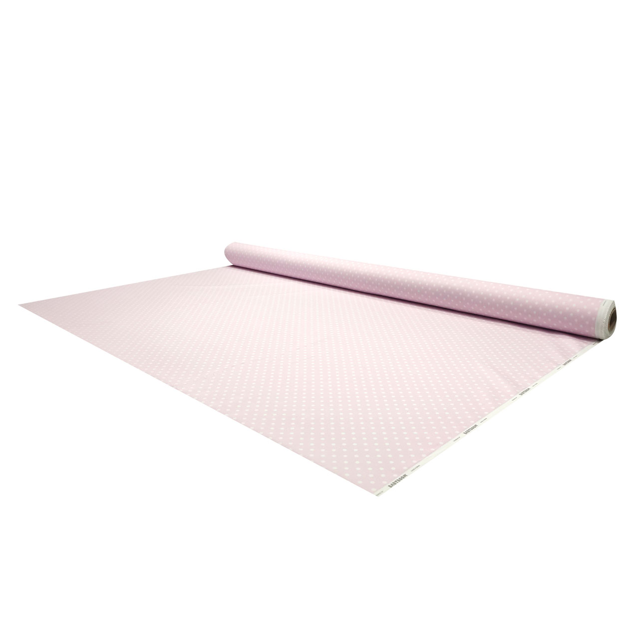 Tessuto piquet sfondo rosa a pois
