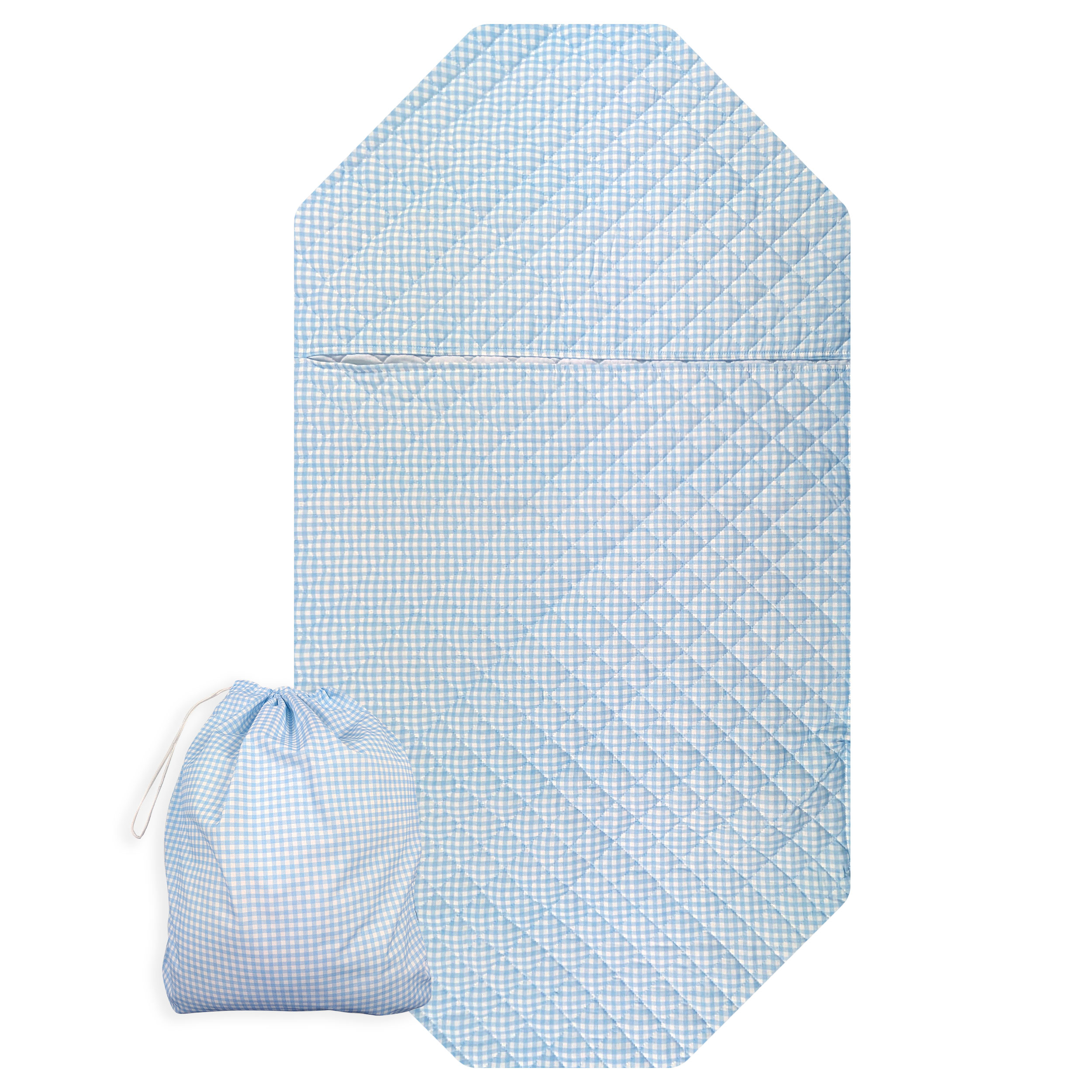 Sacco Nanna Sagomato per Brandine Quadretti Azzurro Image