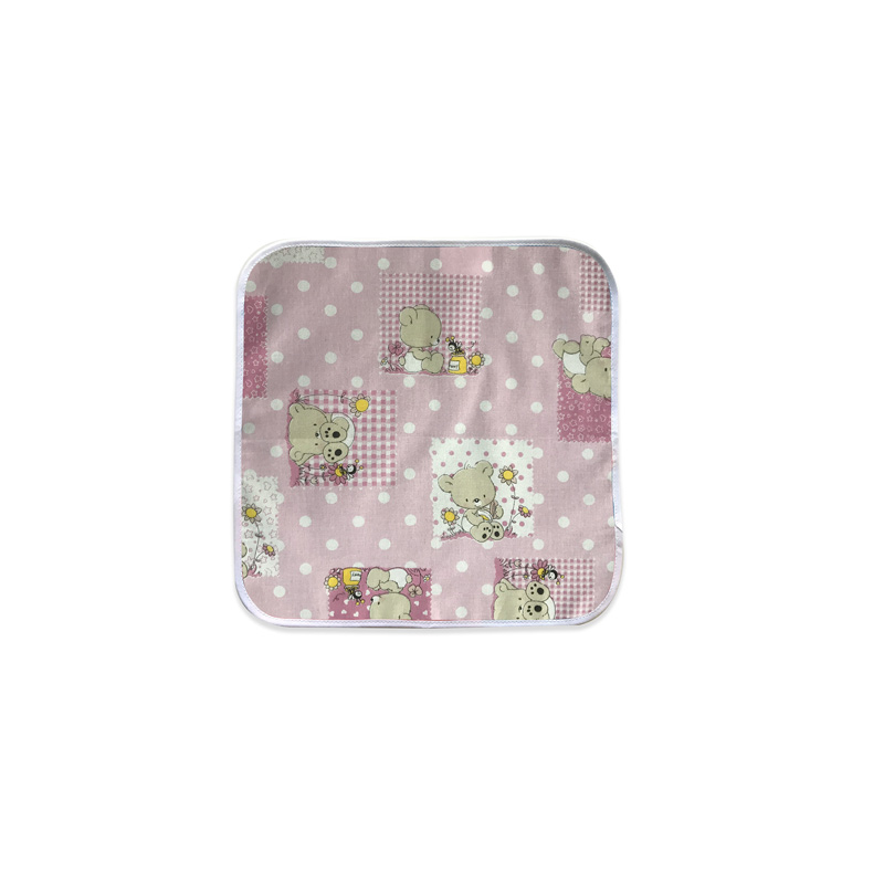 Tovagliolo Orsetti e Api Rosa Orsetti e api rosa