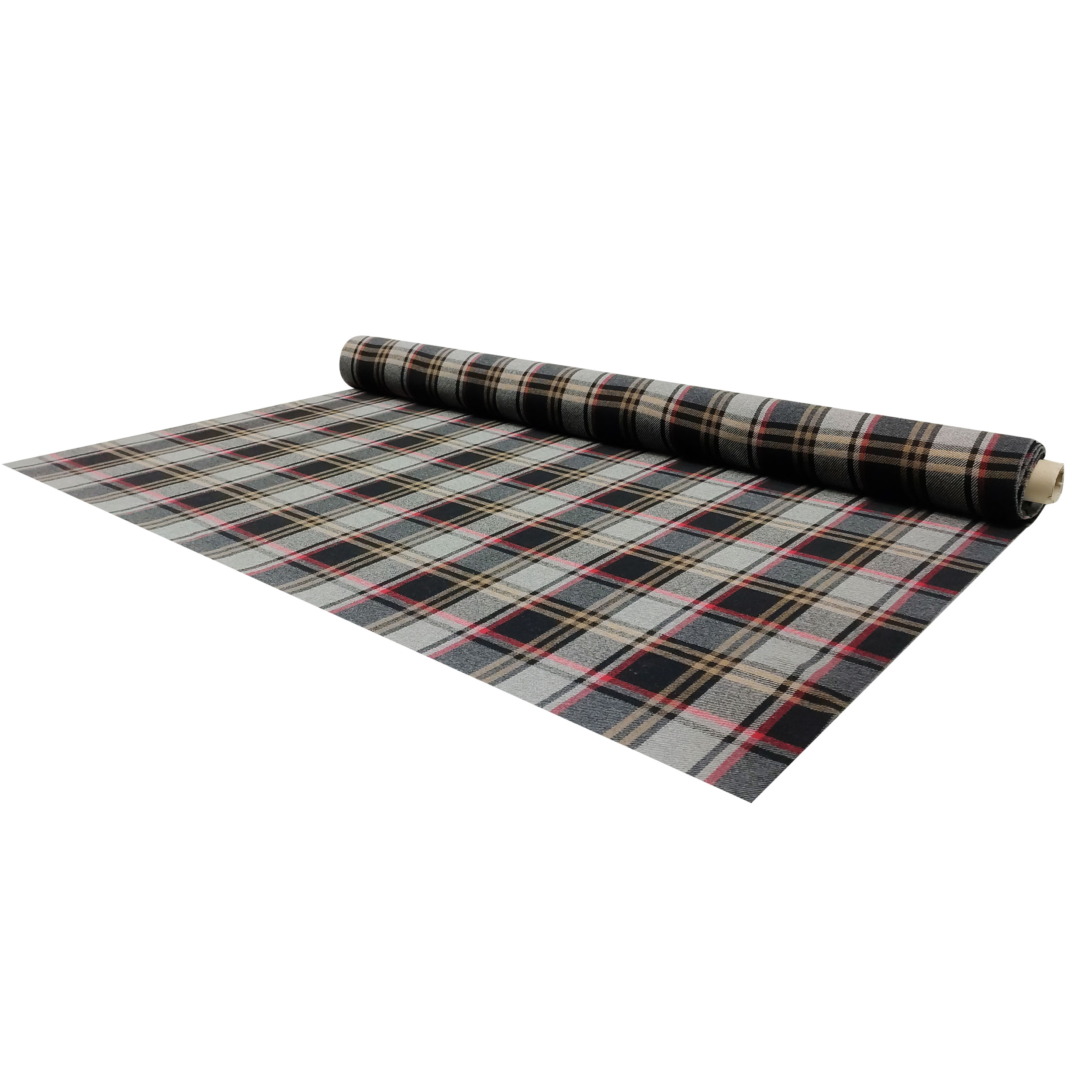 Cappotto Misto Lana Double Tartan e Grigio Tinta Unita