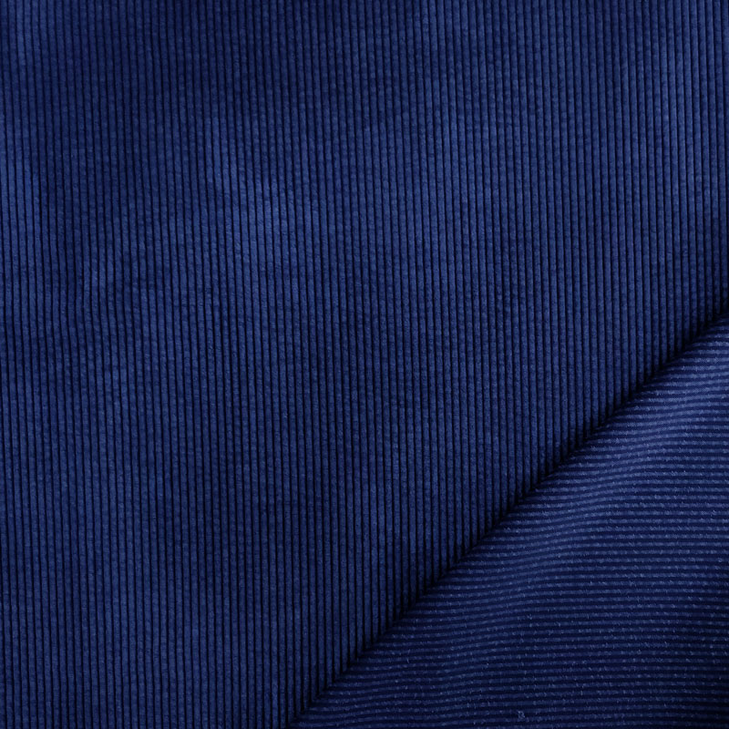 Tessuto in velluto blu