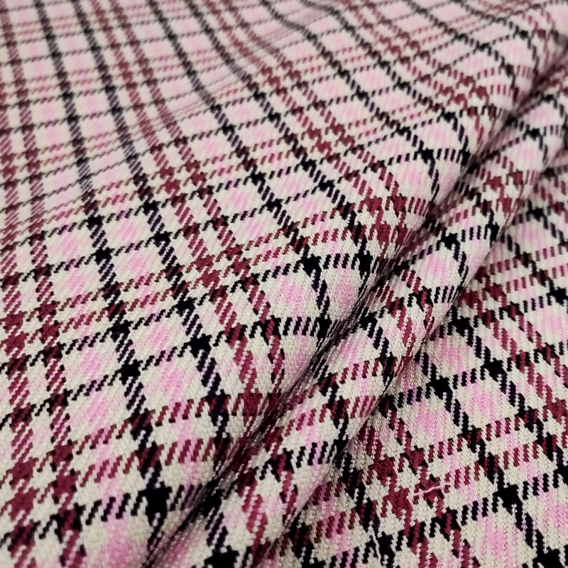 Tessuto Tartan Moda Rosa