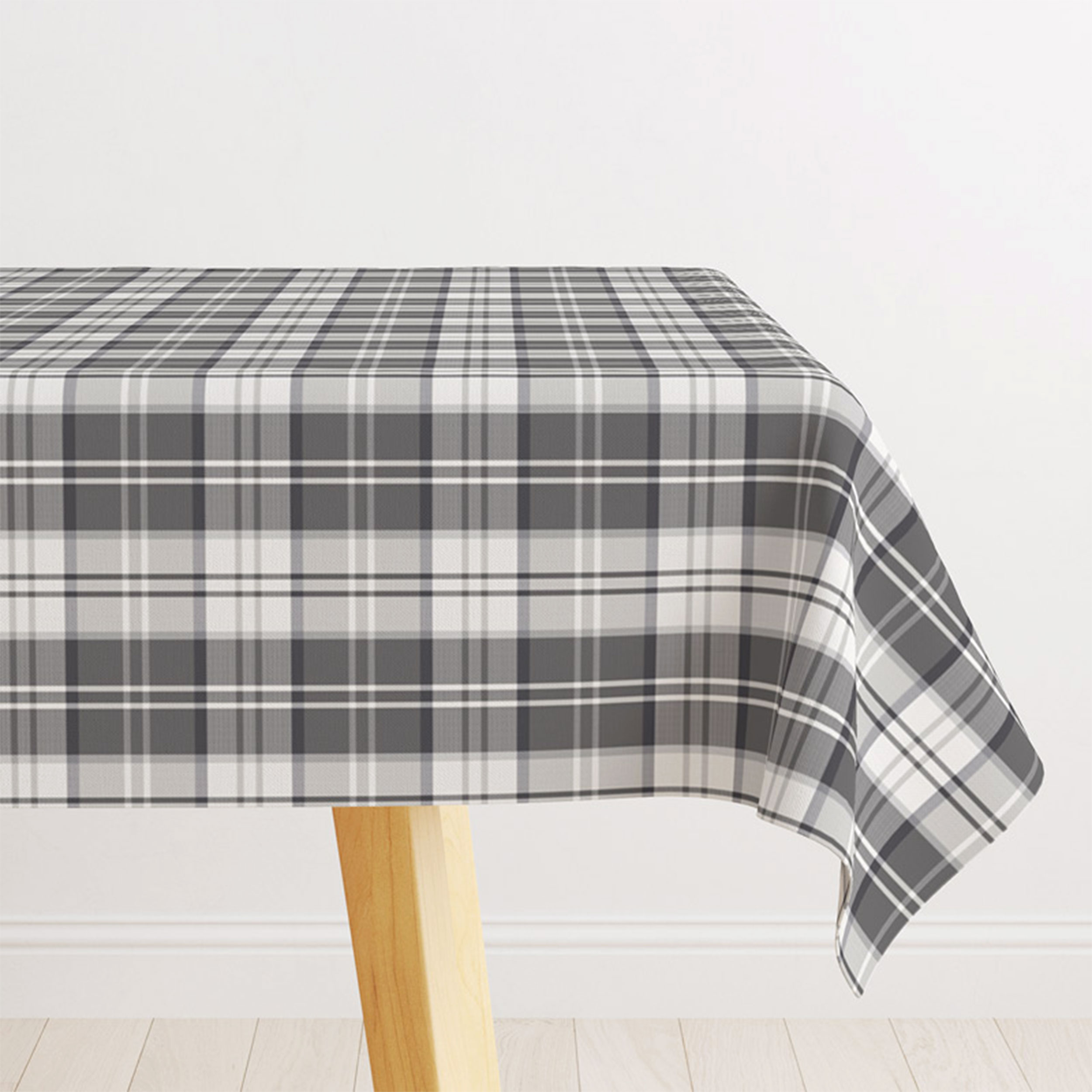 Tessuto Tinto In Filo Tartan Grigio Image