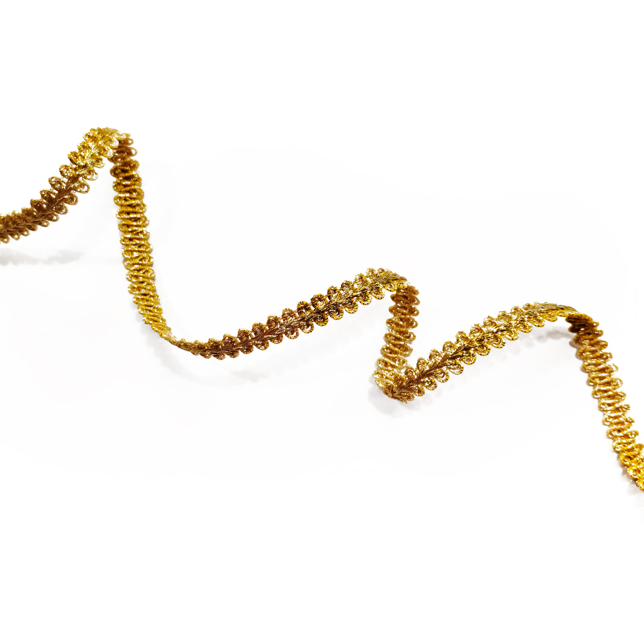 Profilo in broccato oro 13 mm copia
