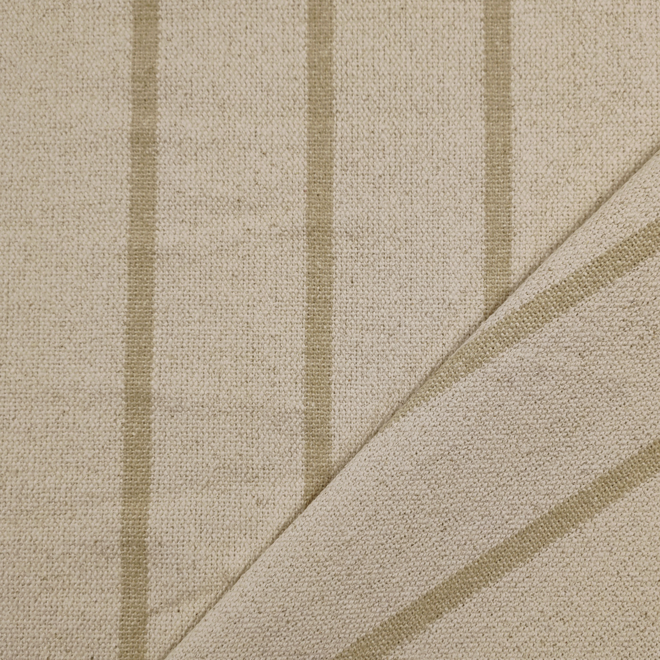 Cotone Lino Natural Righe Arredo Borse