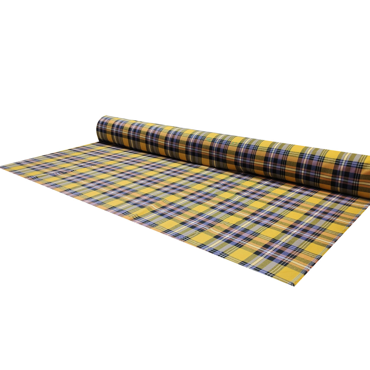 Tessuto tartan scozzese quadri viola giallo