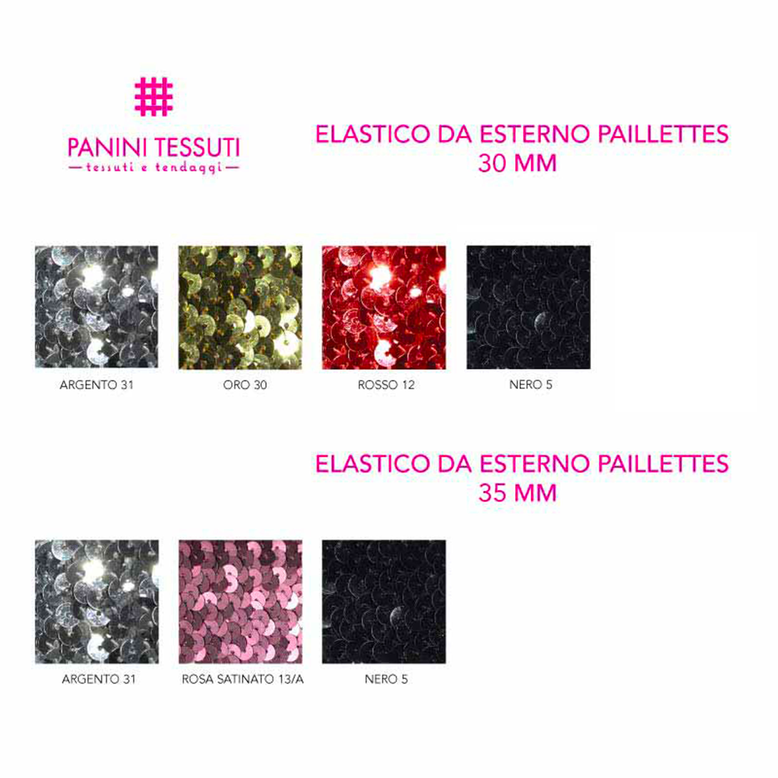 Elastico Paillettes da Esterno