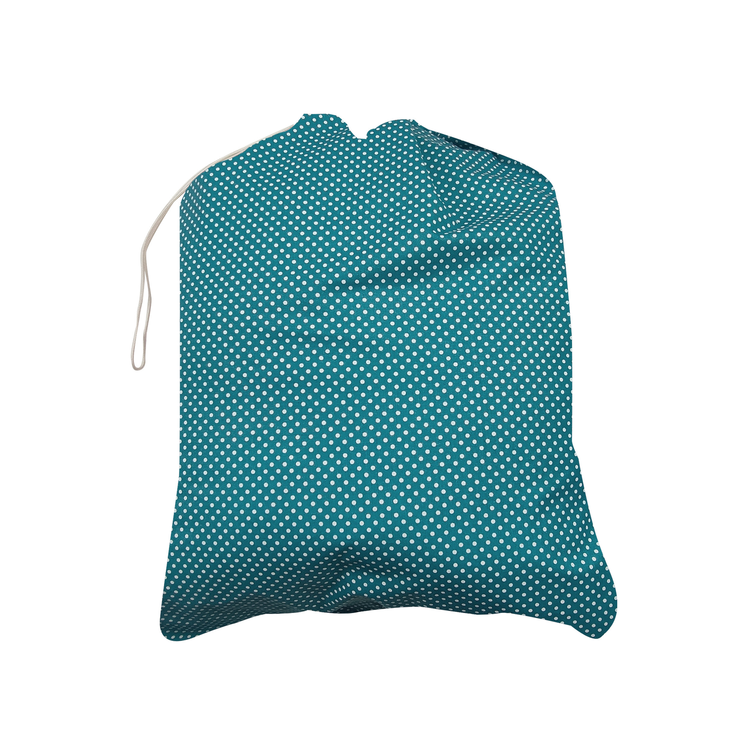 Sacchetto Asilo Turchese con Pois