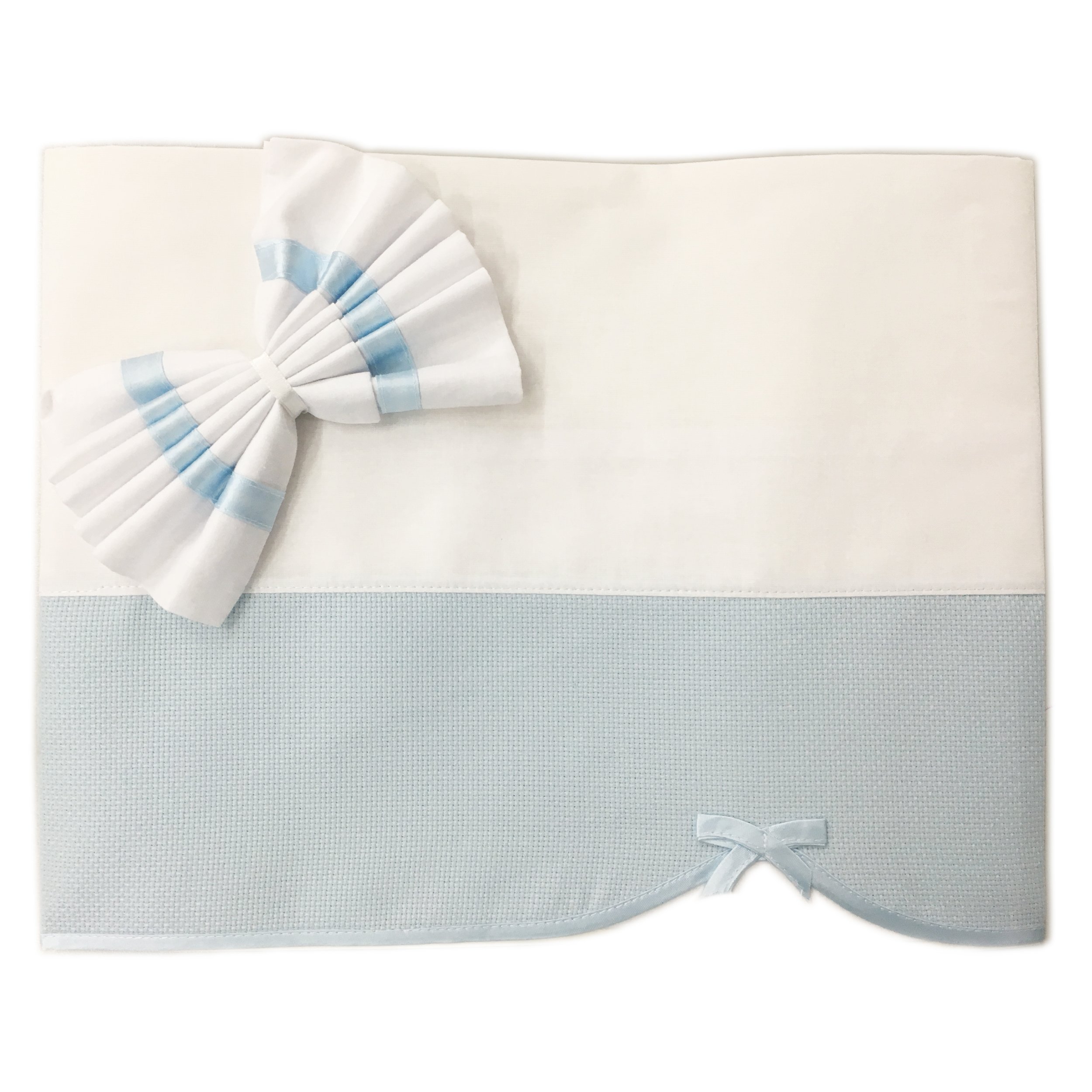 Coordinato Culla Aida Colorata Azzurro
