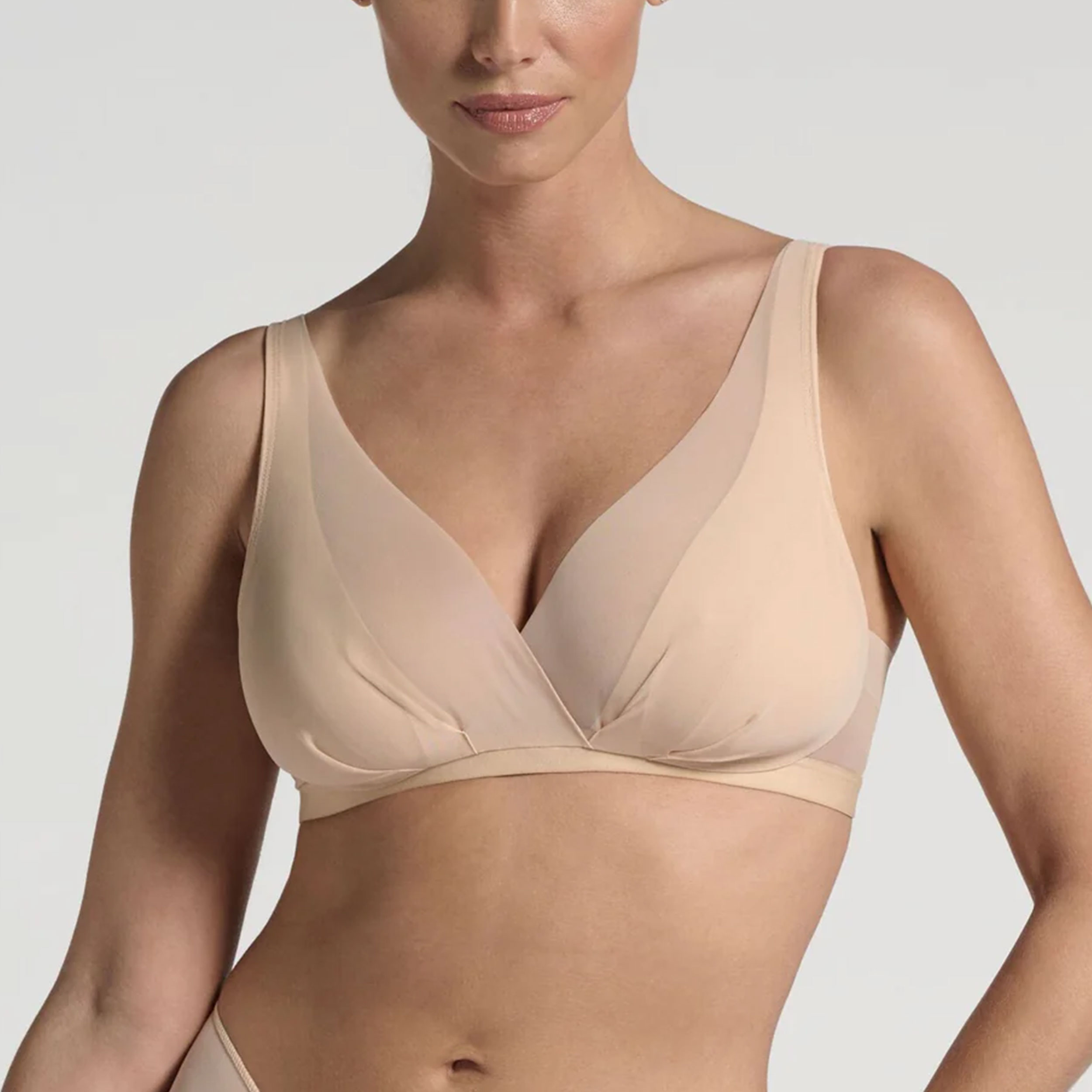 Reggiseno Lepel Senza Ferretto Incrocio Magico Cipria Image