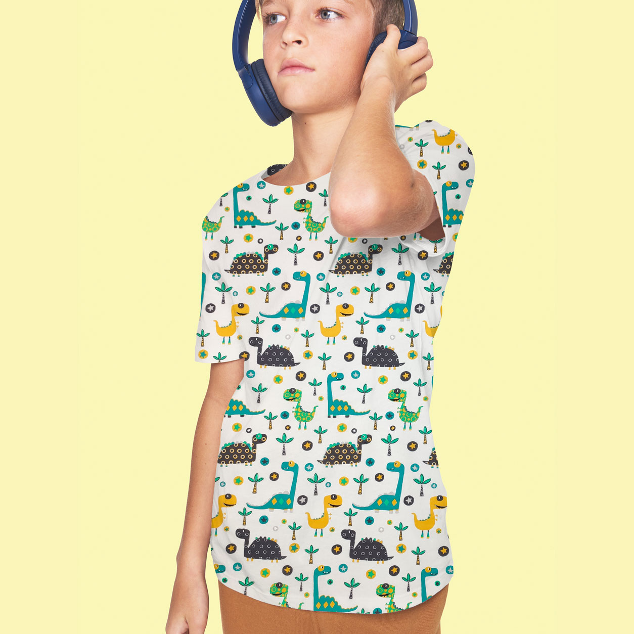 Cotone disnosauro per abbigliamento