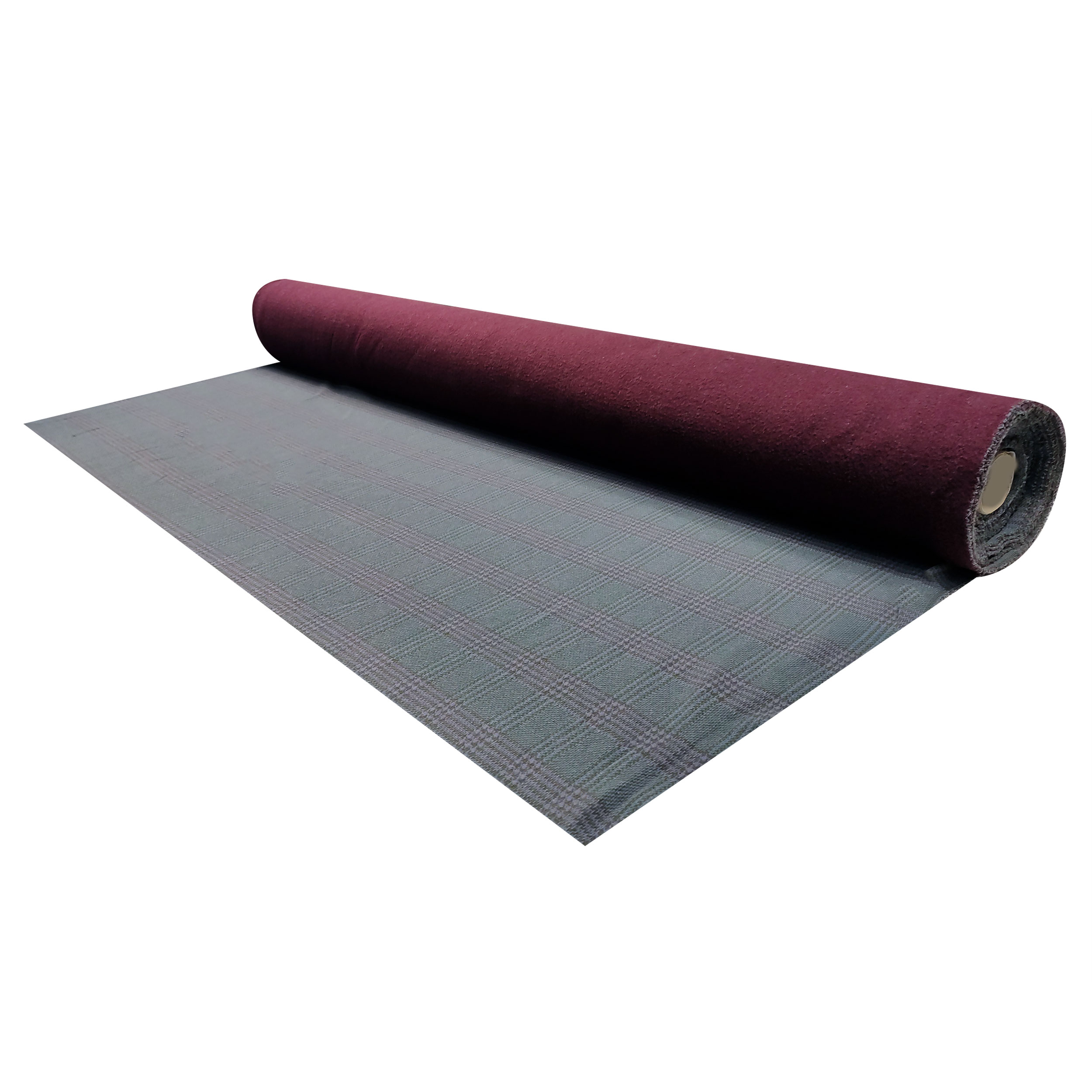 Tartan Misto Cotone Double Maglia Bordeaux