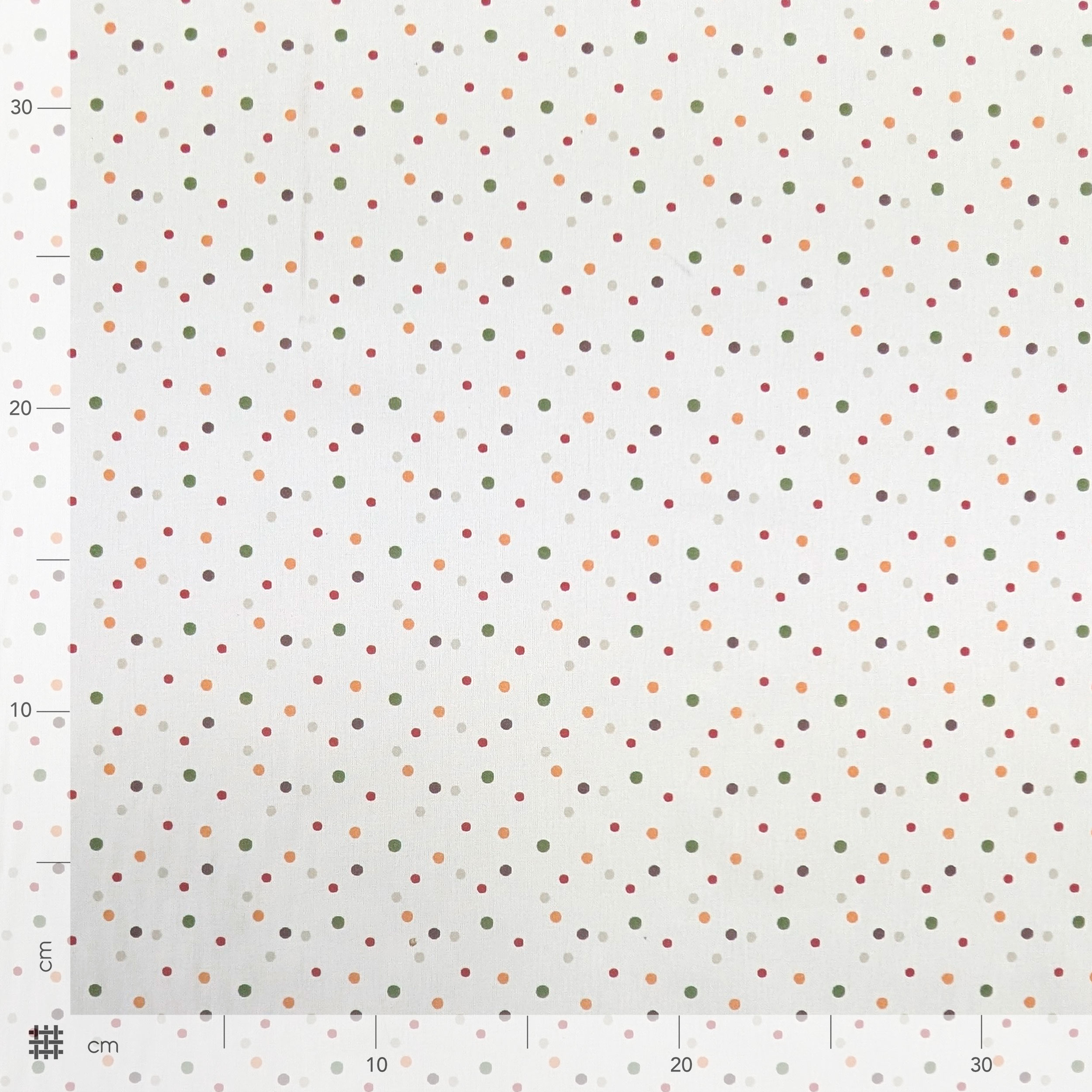 Cotone Percalle Pois Multicolor Image