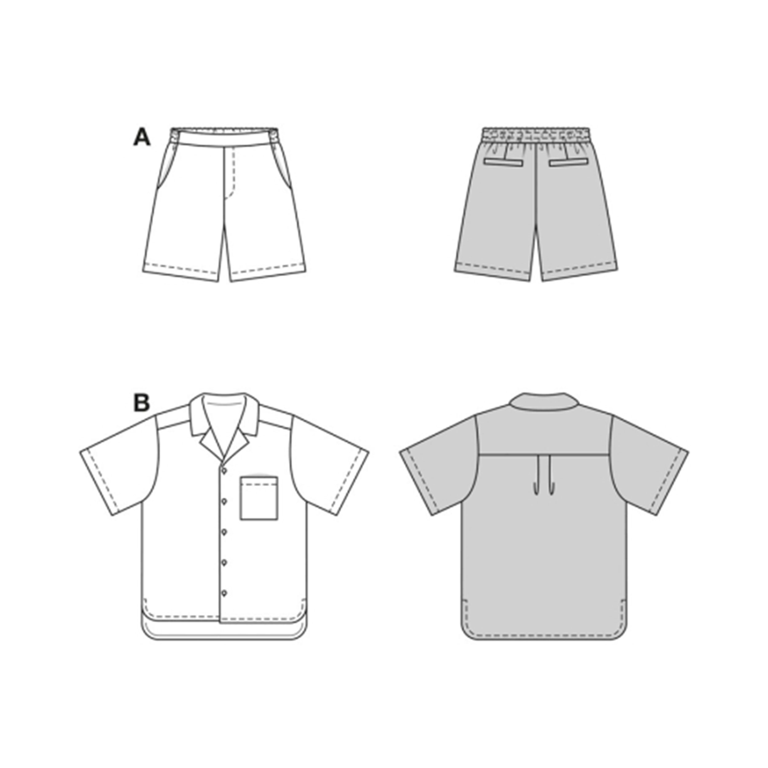 Cartamodello Burda Easy Camicia e Pantalone Image