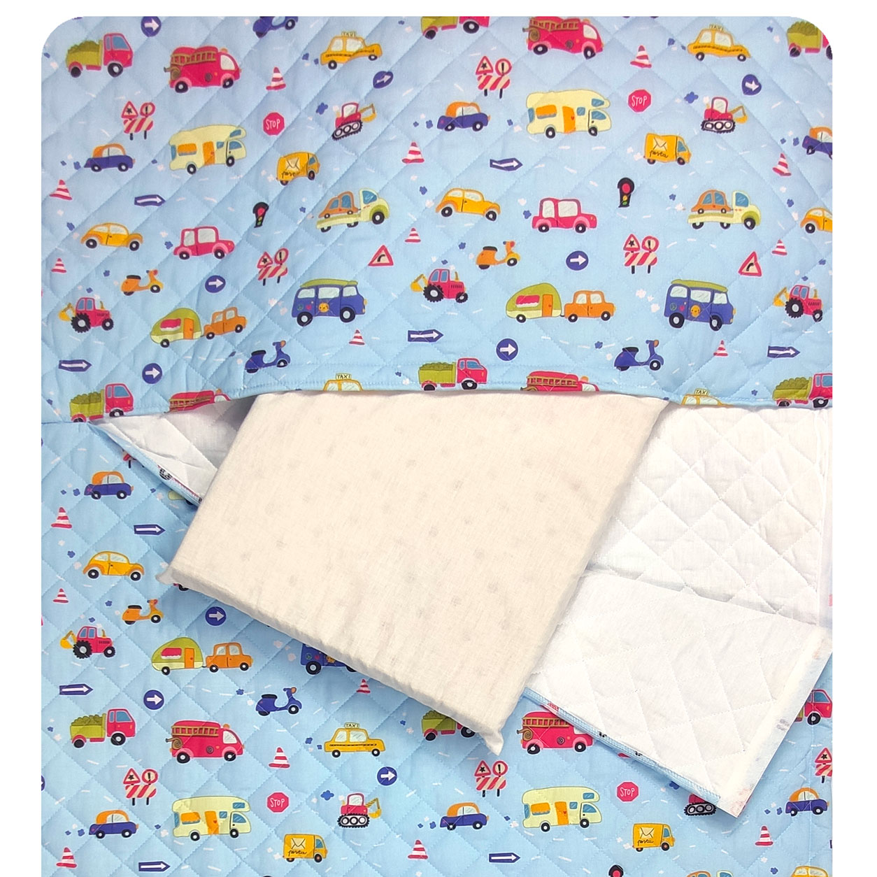 sacco-nanna-macchinine-sfondo-azzurro-cuscino sacco-nanna-macchinine-sfondo-azzurro-cuscino