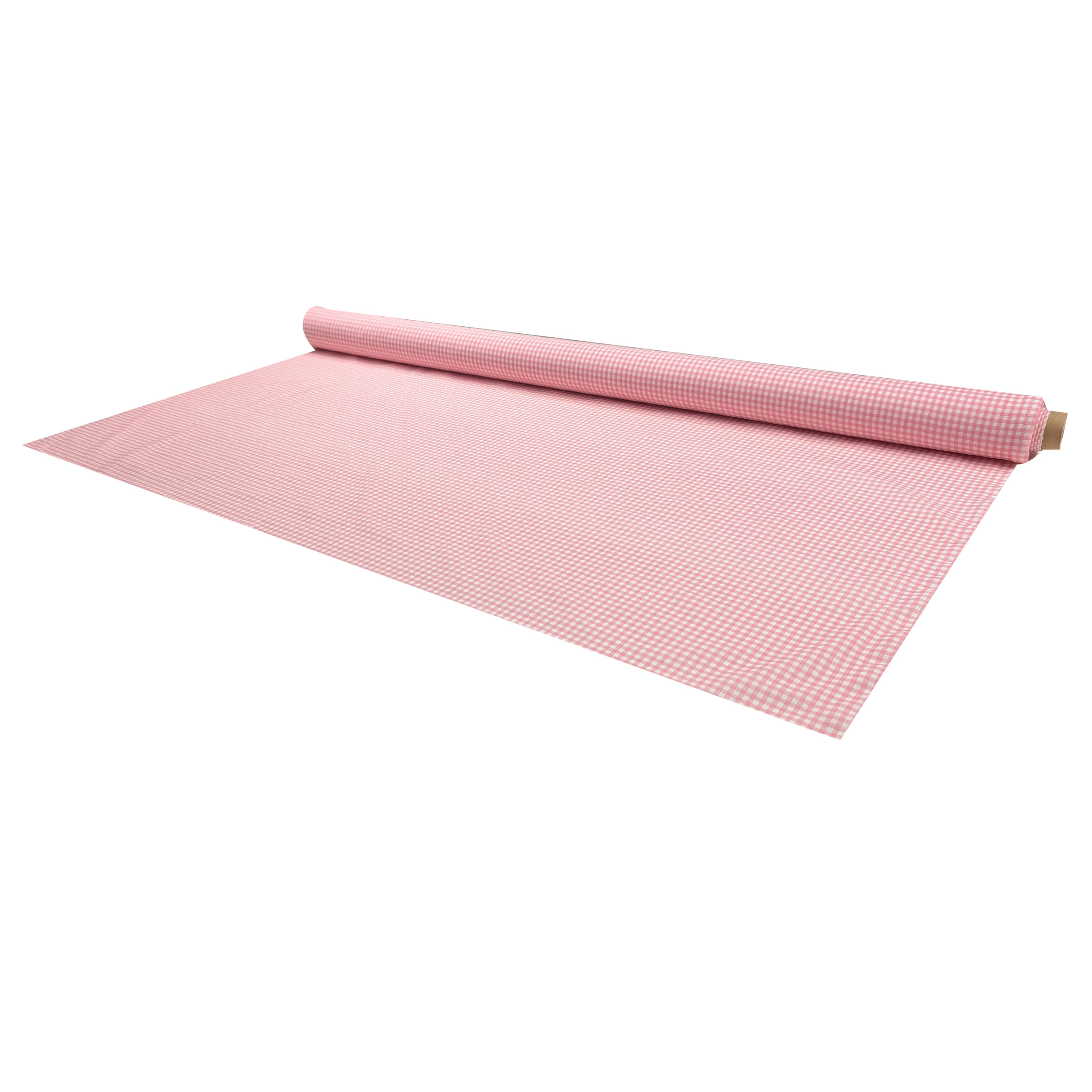 Tessuto Cotone Quadretti Rosa Image