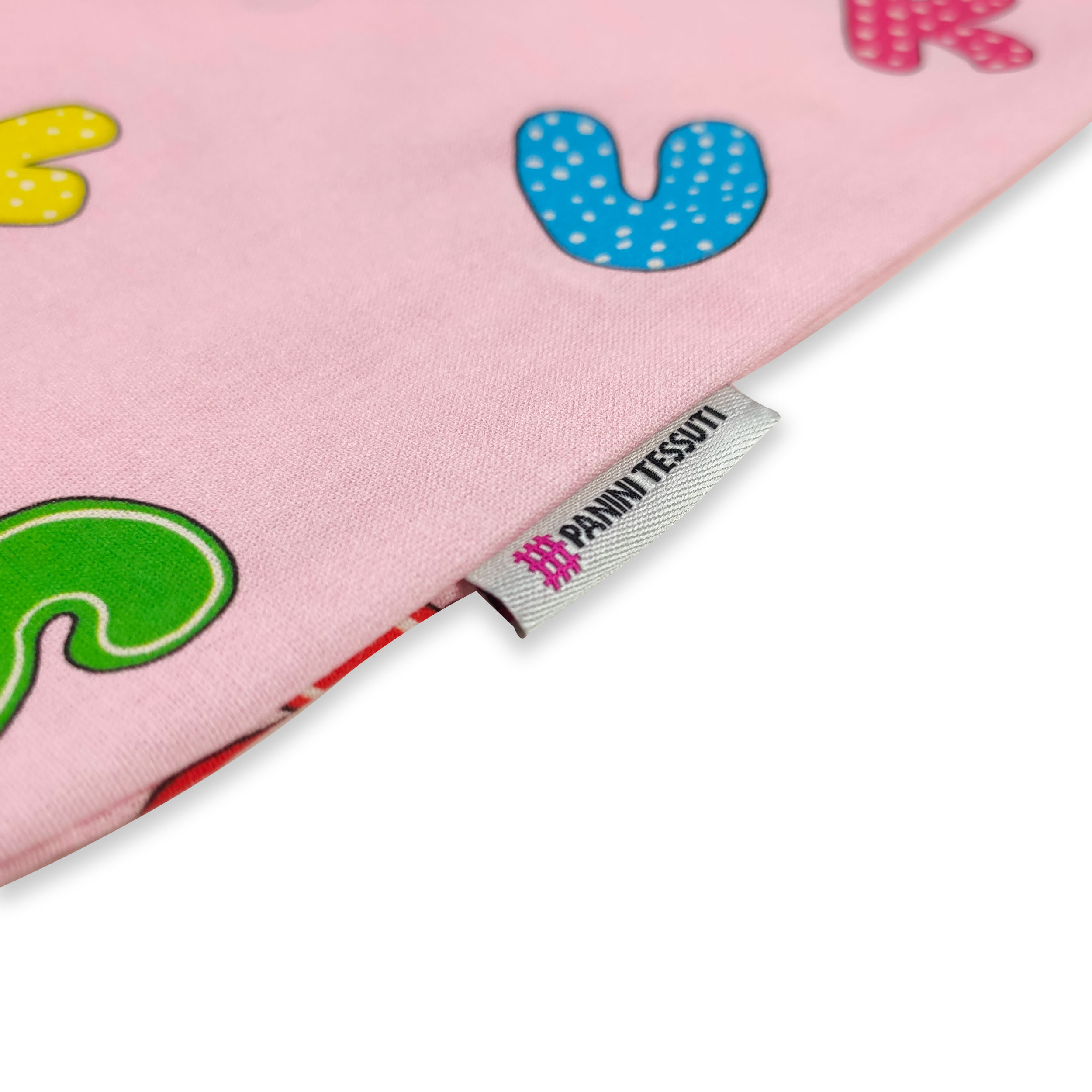 Sacchetto per il Cambio Asilo Alfabeto Sfondo Rosa