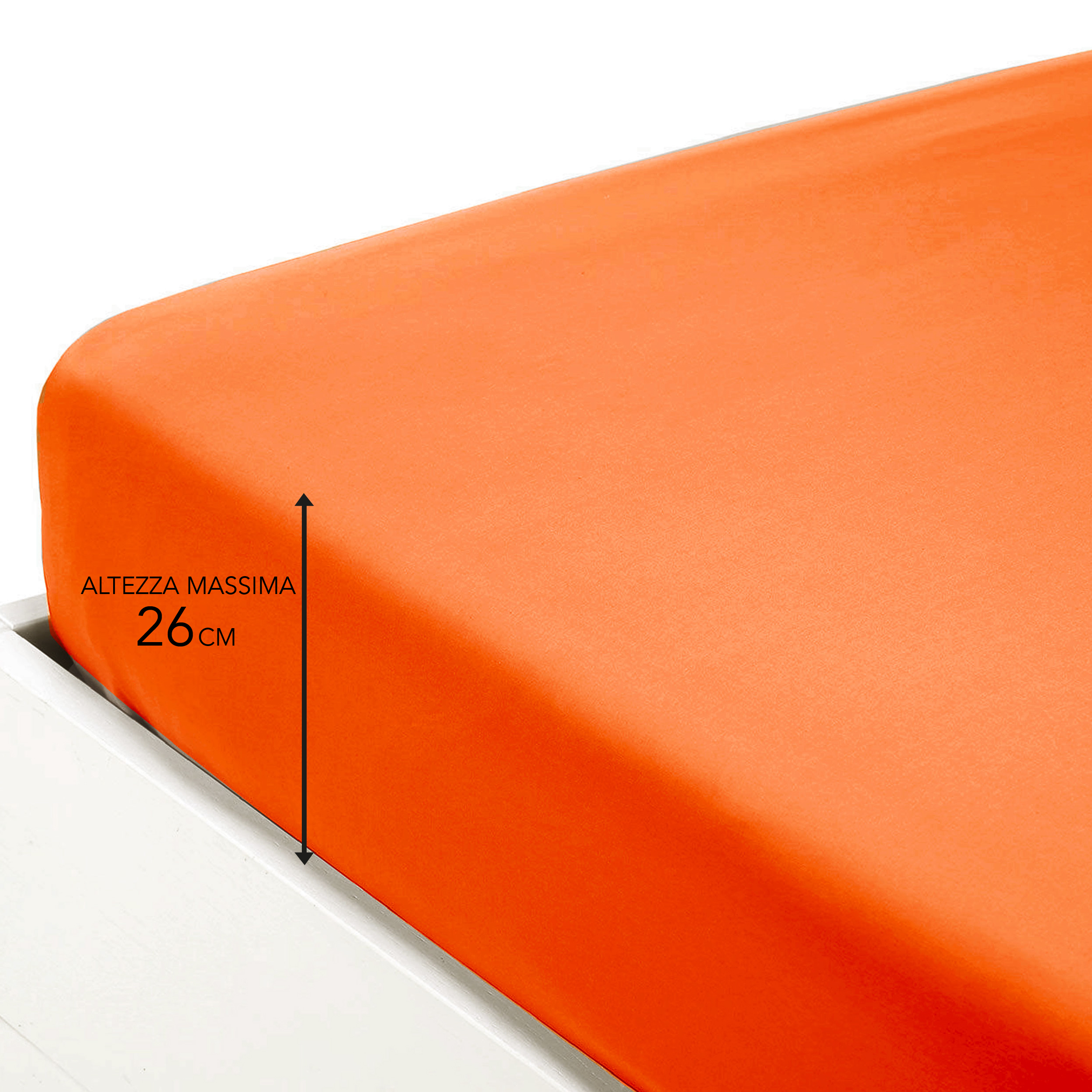 materasso alto massimo 26 cm arancio