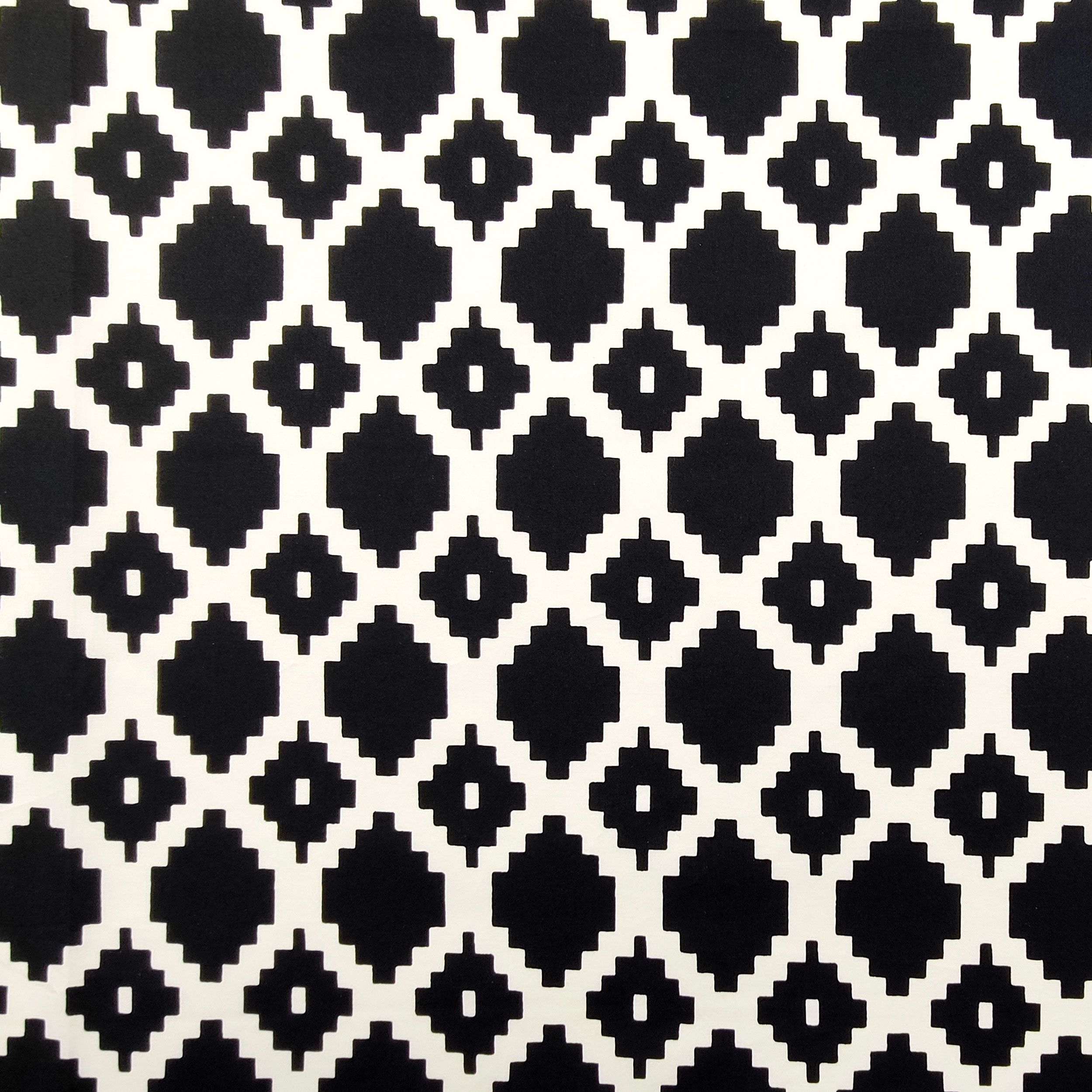 Cotone Elasticizzato Moda Bianco e Nero