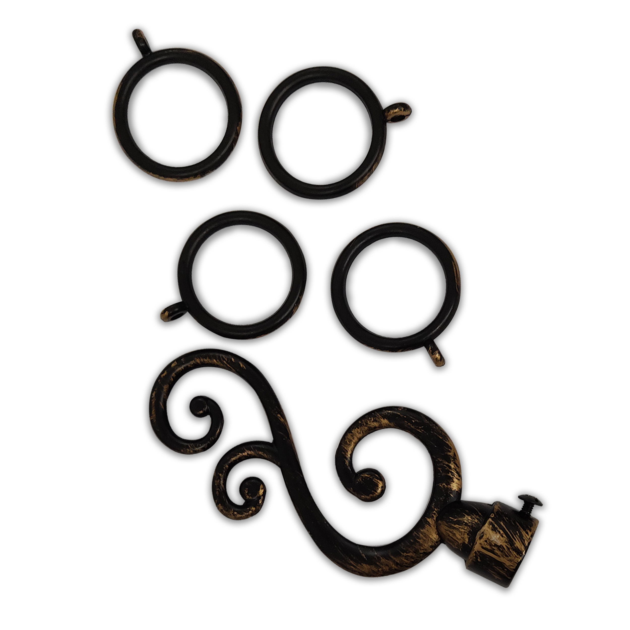 Bastone Per Tende Oro Champagne - Regolabile Da 80 A 218cm Con Diamante Acrilico - Foto 7