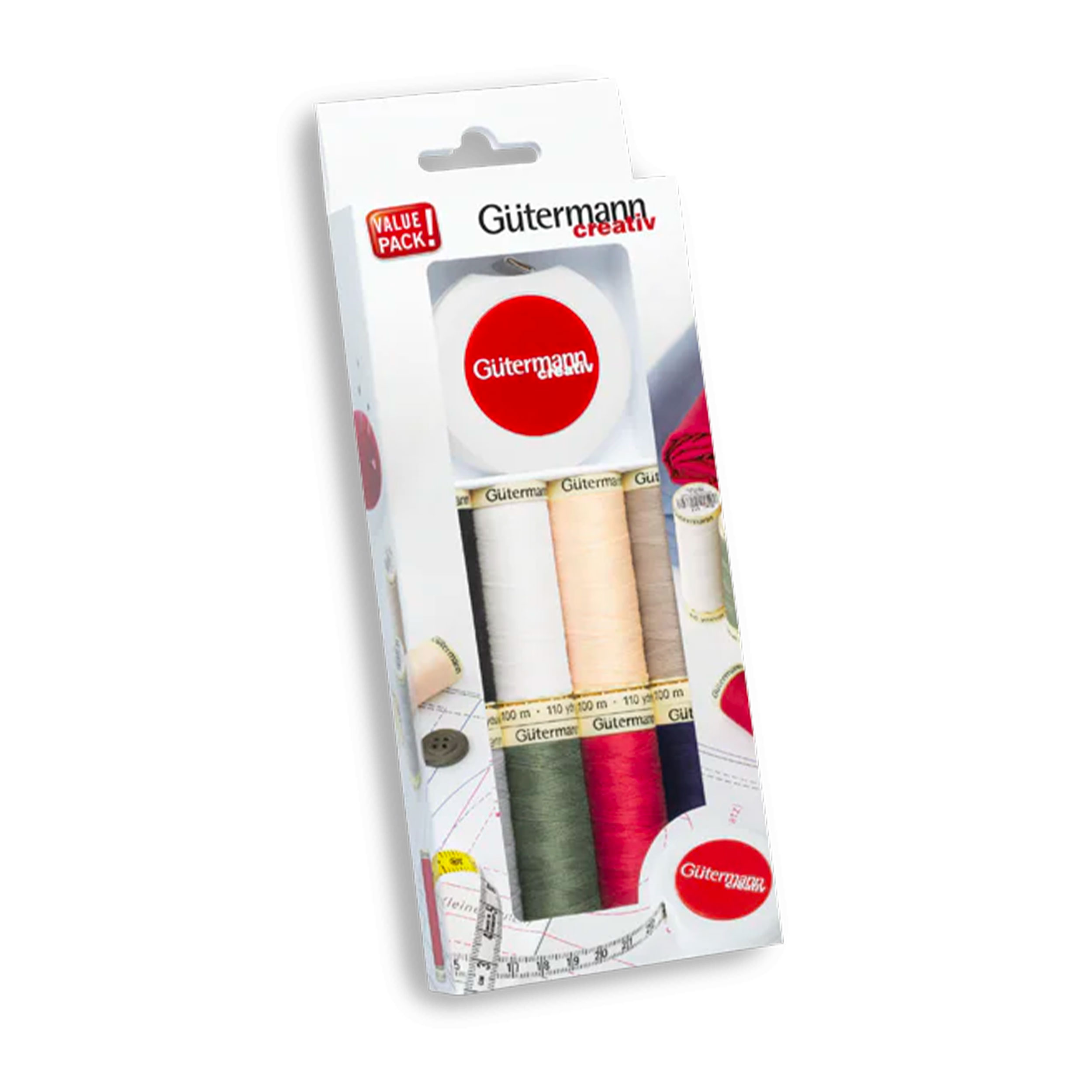 Gutermann Cucitutto 8 Bobine 100 m con Metro a Nastro