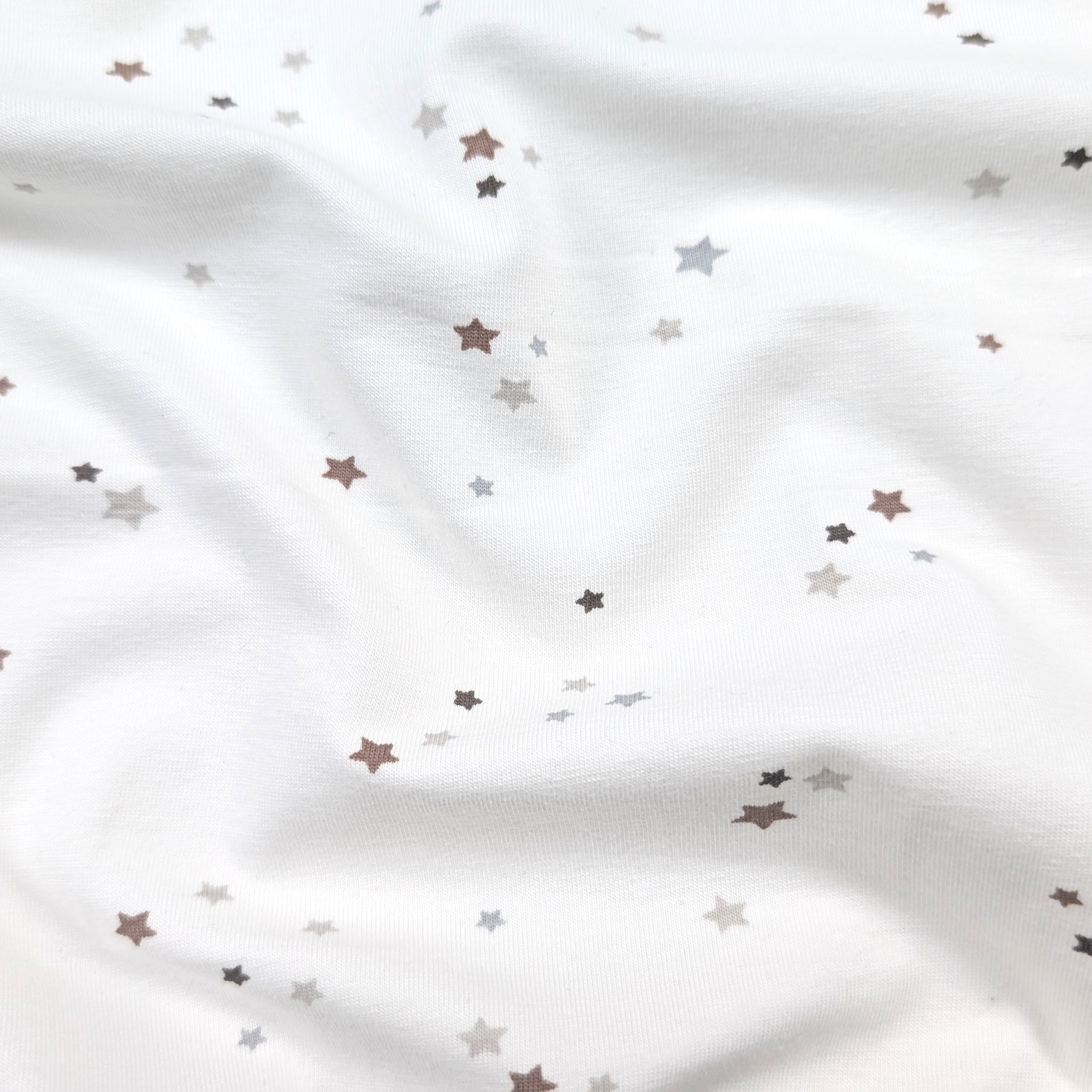 Jersey Cotone Bianco Stelline Image