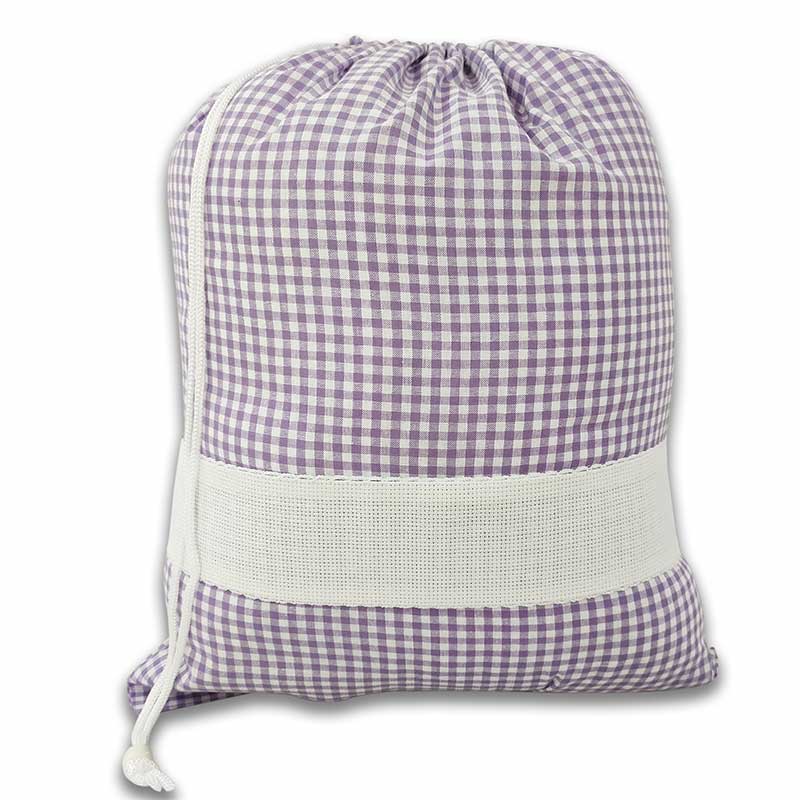 Sacchetto asilo 40x32cm lilla