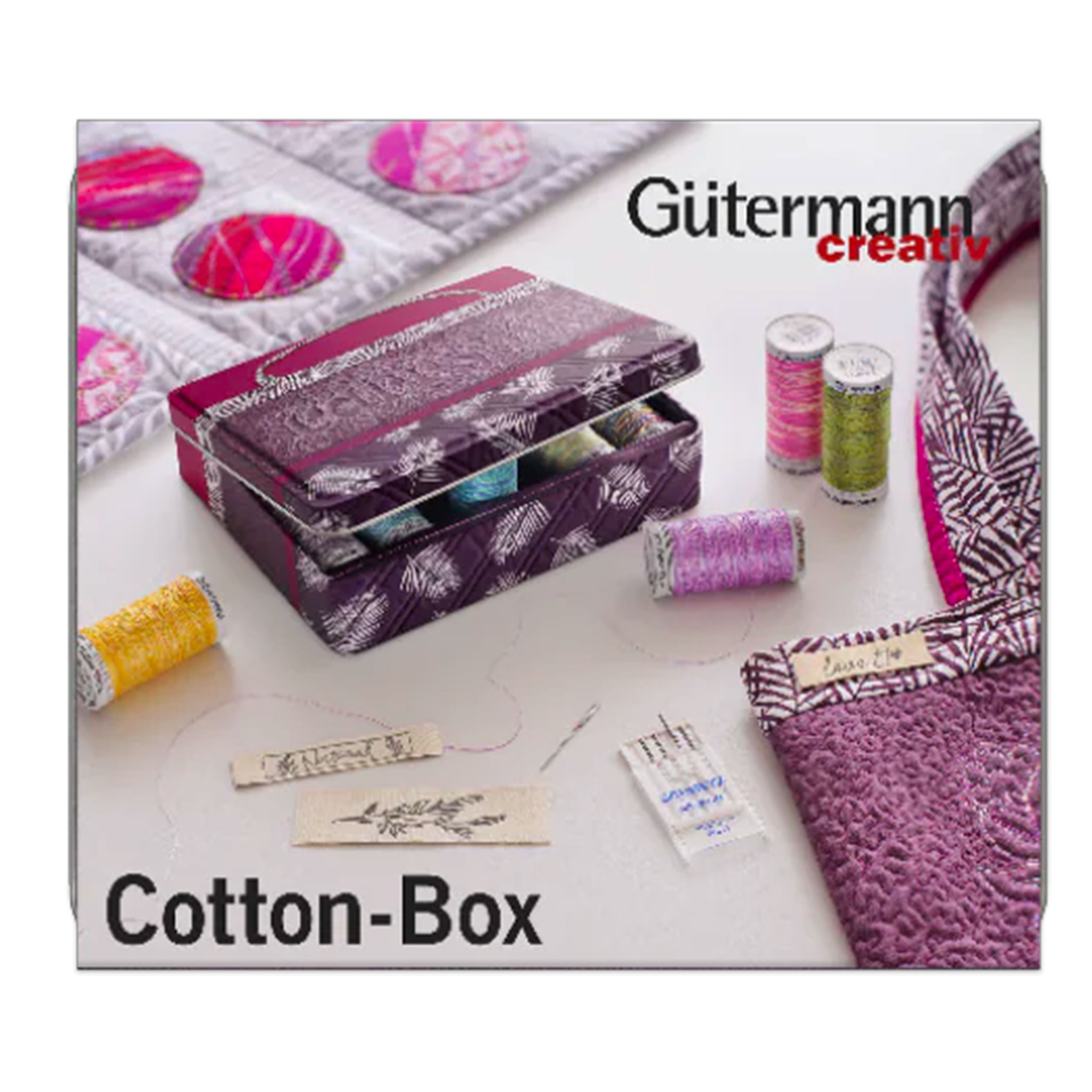 Gutermann Cottone Box 12 Bobine Cotone 300m e Aghi