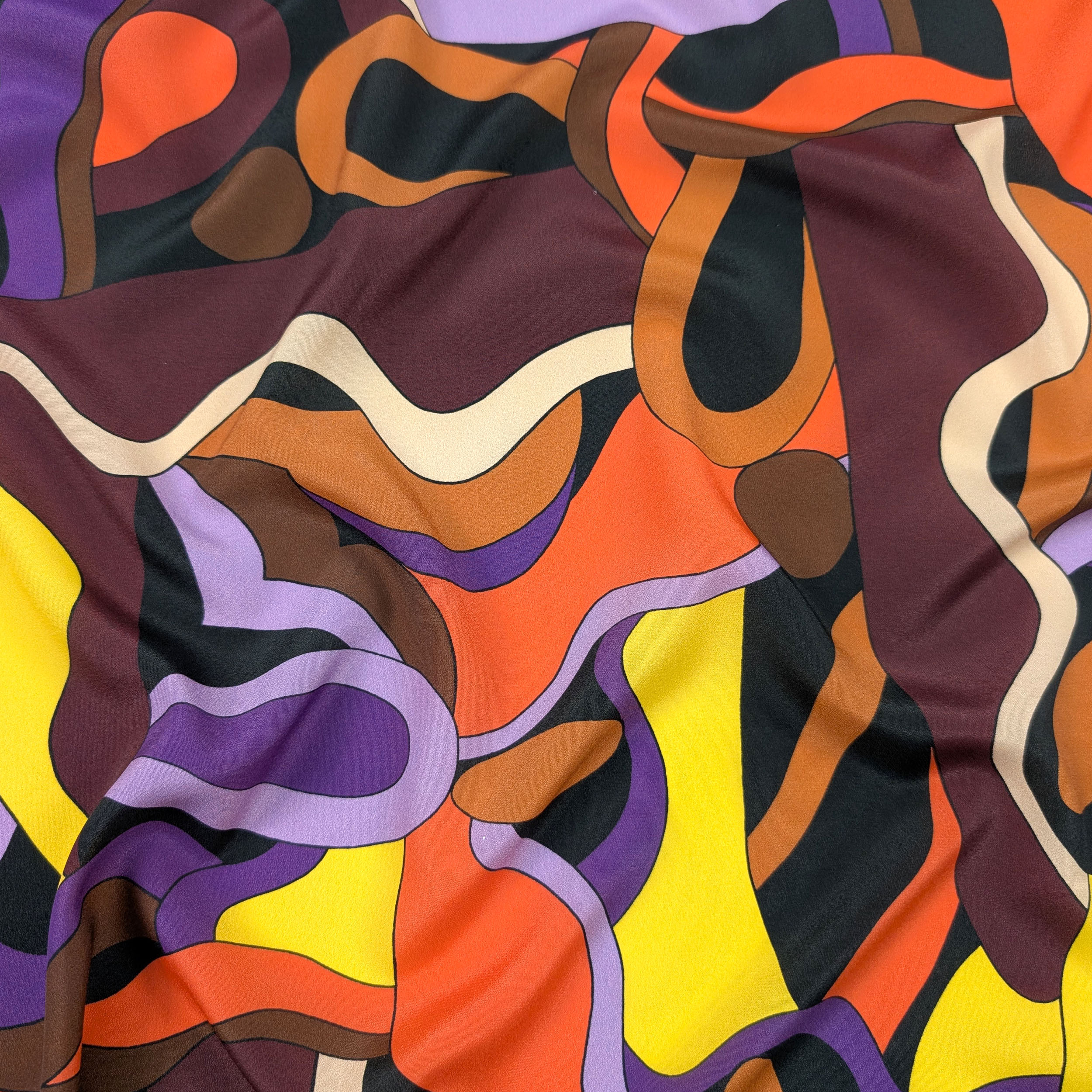 Crêpe Moda Giallo e Viola Image