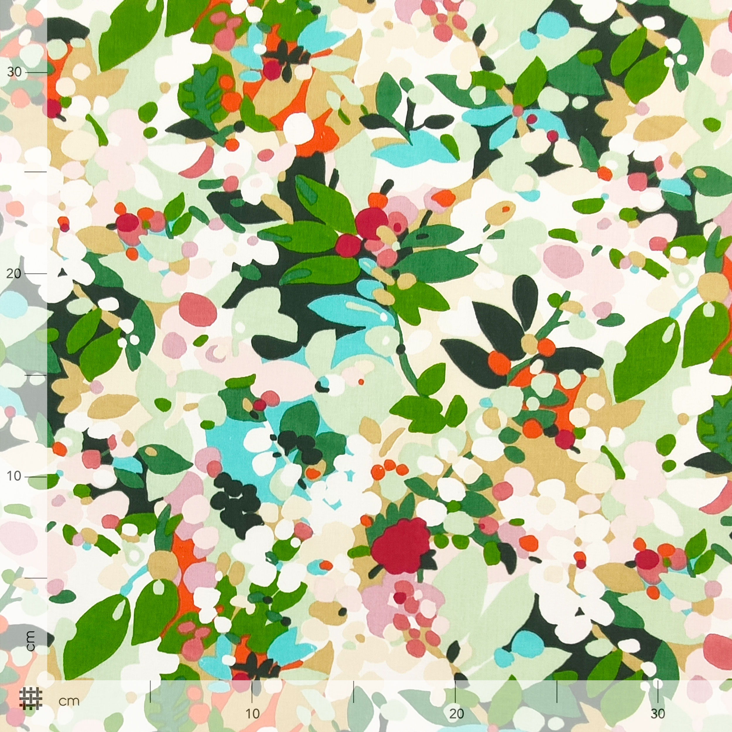 Misto Cotone Fantasia Floreale Multicolor
