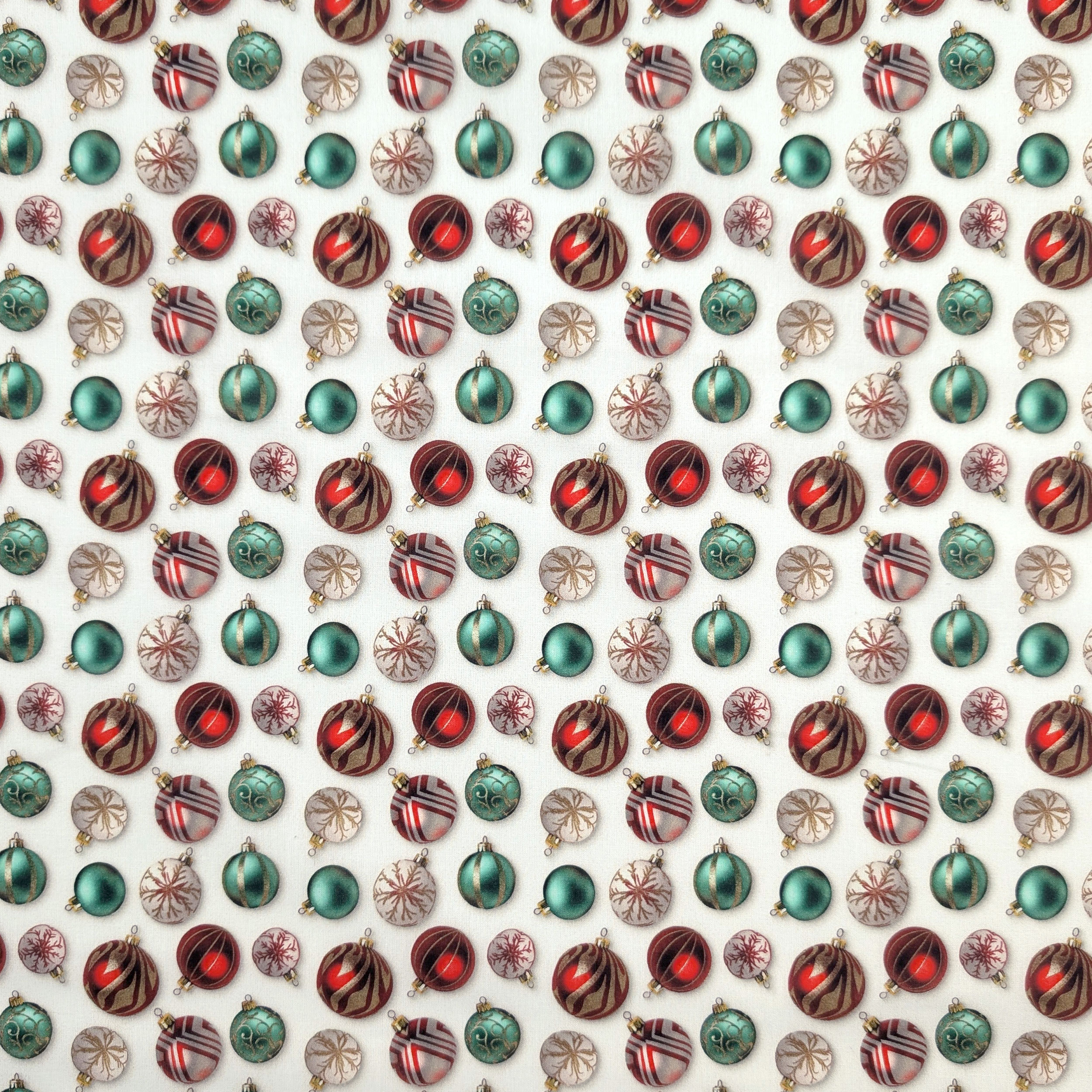 Popeline di Cotone Palline Natalizie Image