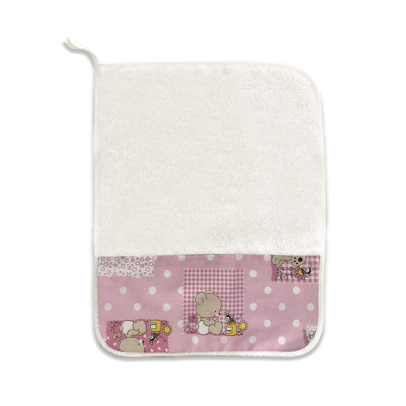 panini-tessuti-asciugamano-bimba-orsetti-e-api-rosa