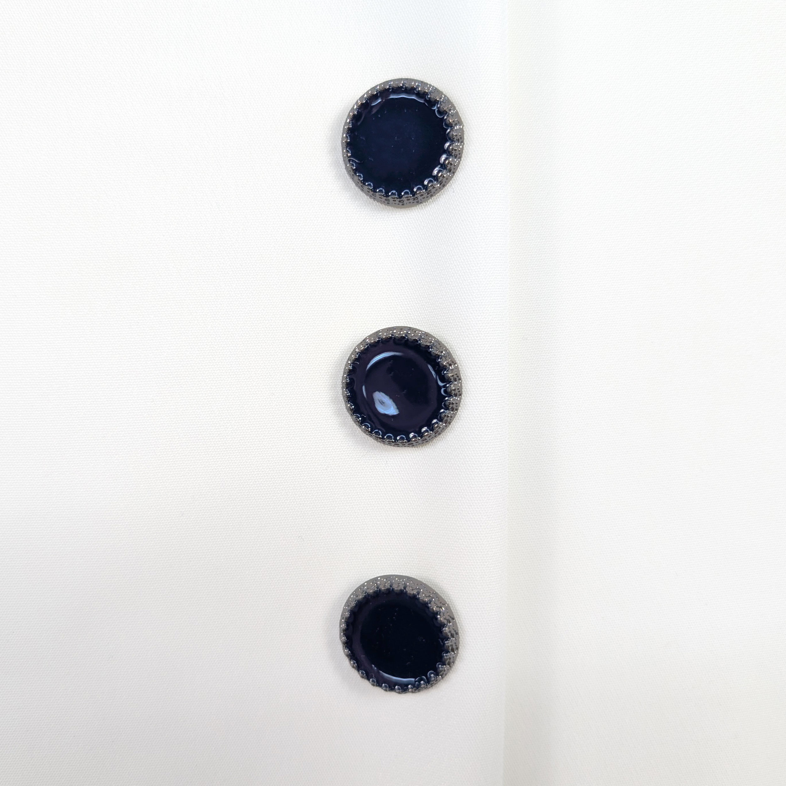 Bottone Blu con Corona Argento Scuro Image