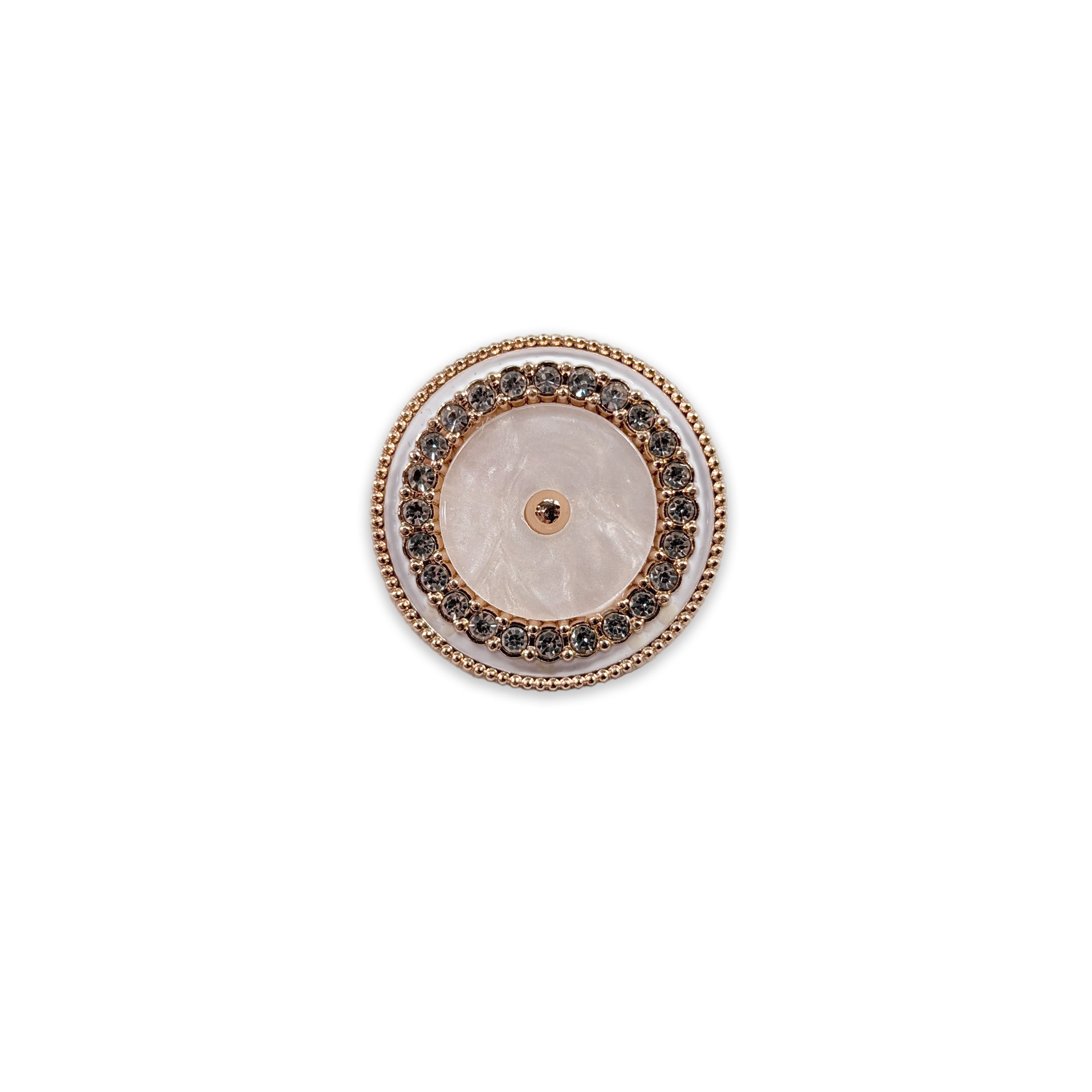 Bottone Strass Oro Rosa Image