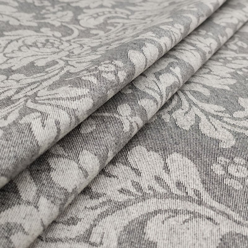 Tovaglia lavabile fiori damascati grigio (1)