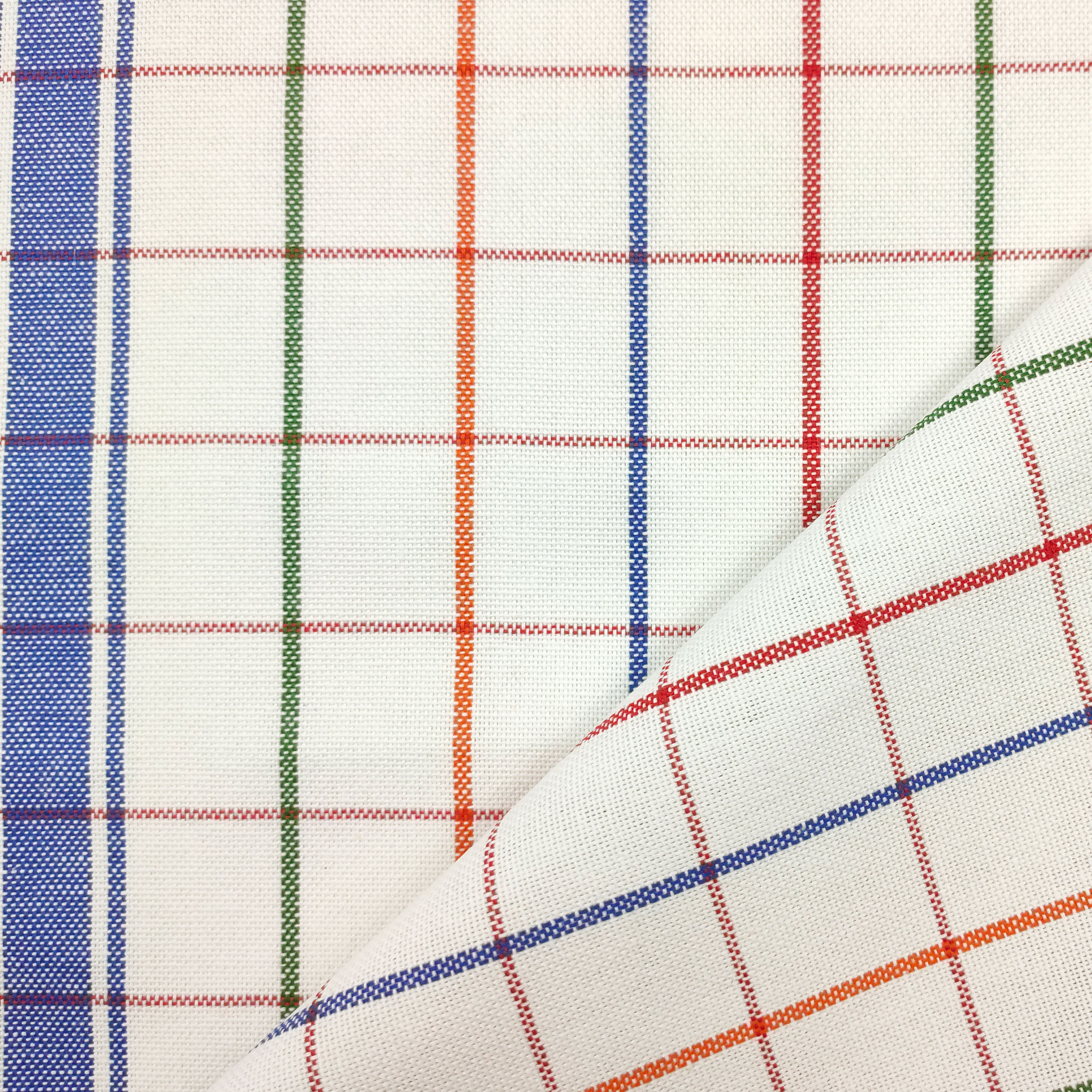 Tessuto per Strofinacci Doppio Bordo Blu con Righe
