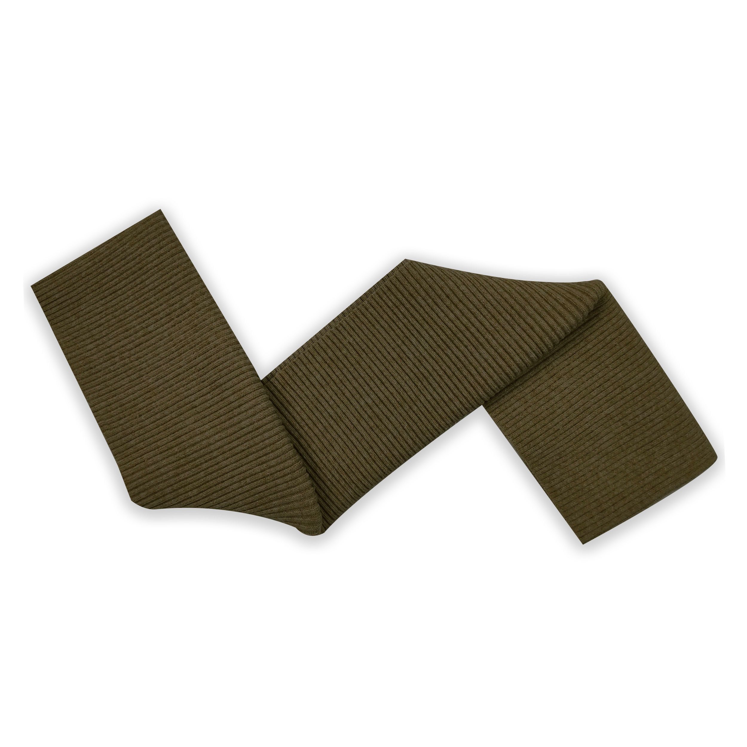 Bordo maglia doppio spessore per polsini girovita e gambali verde militare